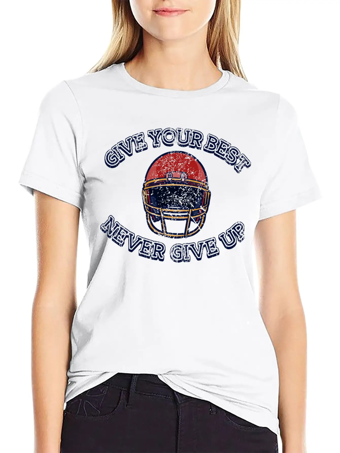 American Football League Champion Player Saying Unisex Short Sleeve Soft Cotton T-Shirt – Casual Everyday Wear