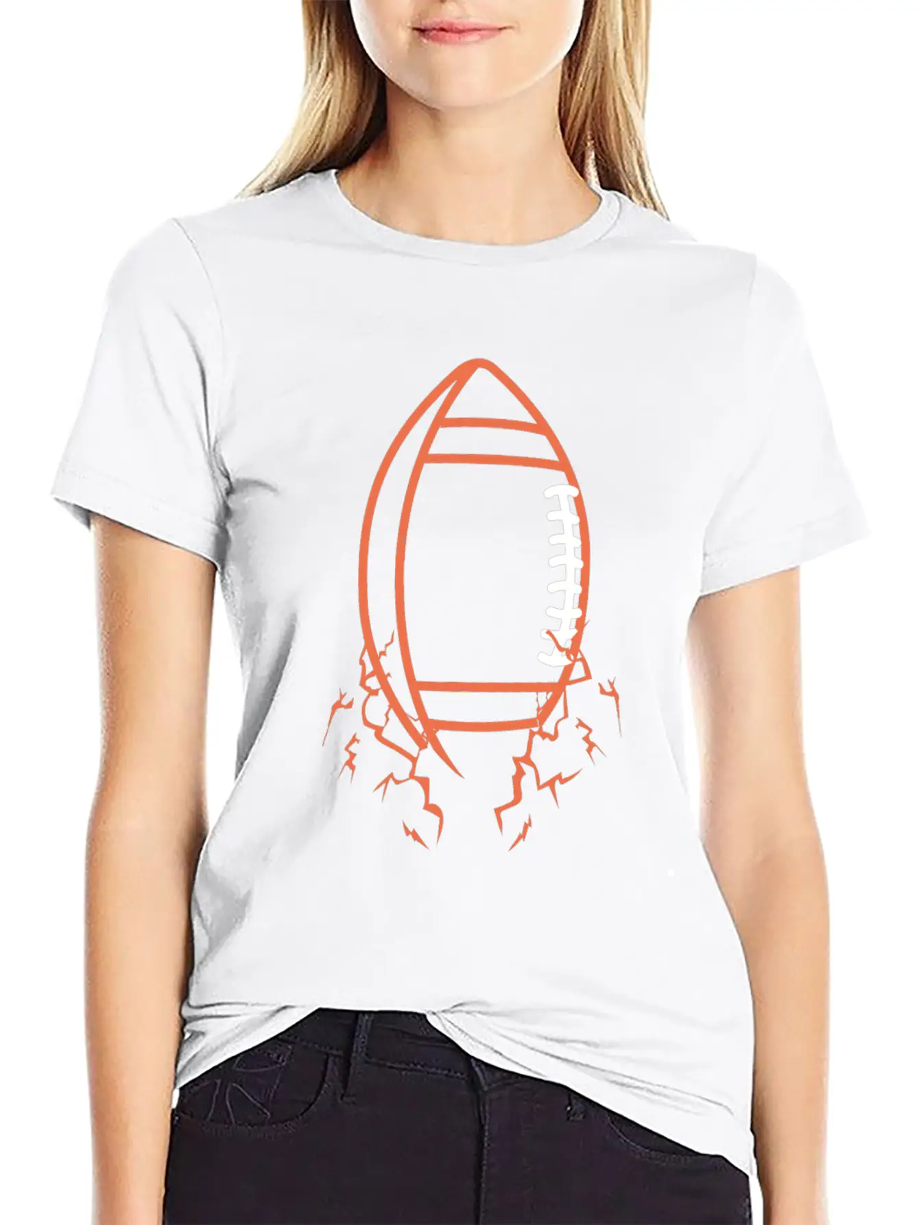 American Football Lightning Stylish Everyday T-Shirt – Unisex Basic Cotton Tee