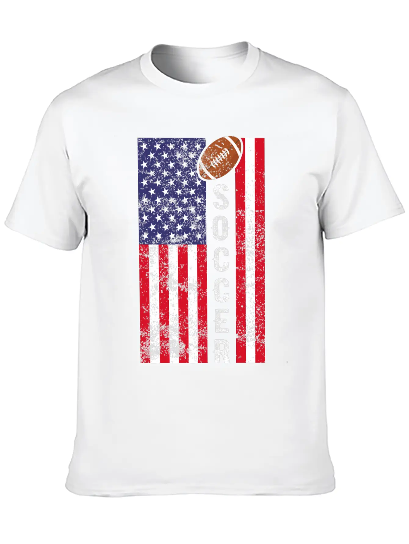 American Football : Soccer Unisex Short Sleeve Soft Cotton T-Shirt – Casual Everyday Wear