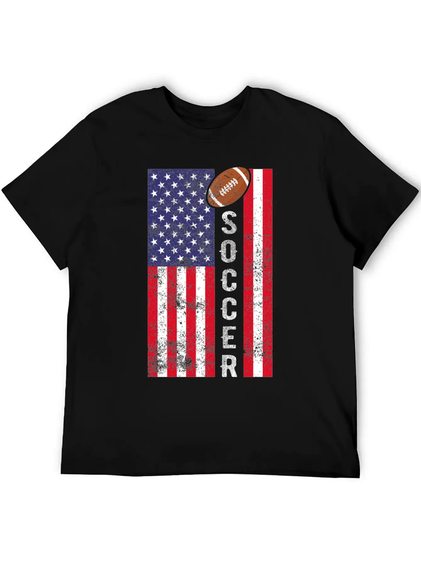 American Football : Soccer Unisex Short Sleeve Soft Cotton T-Shirt – Casual Everyday Wear