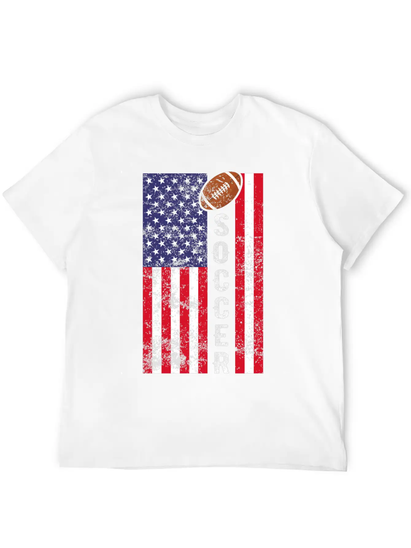 American Football : Soccer Unisex Short Sleeve Soft Cotton T-Shirt – Casual Everyday Wear