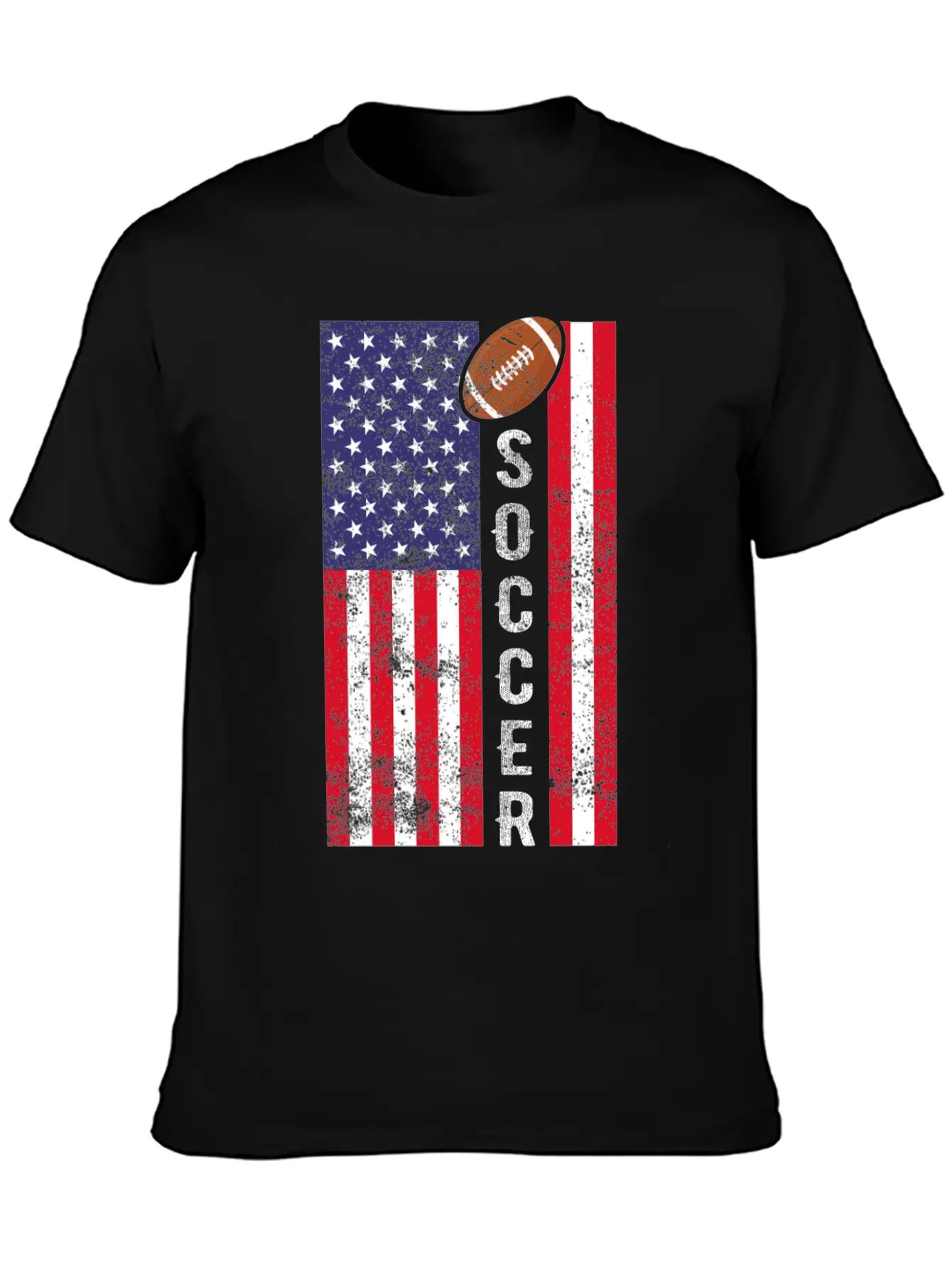 American Football : Soccer Unisex Short Sleeve Soft Cotton T-Shirt – Casual Everyday Wear