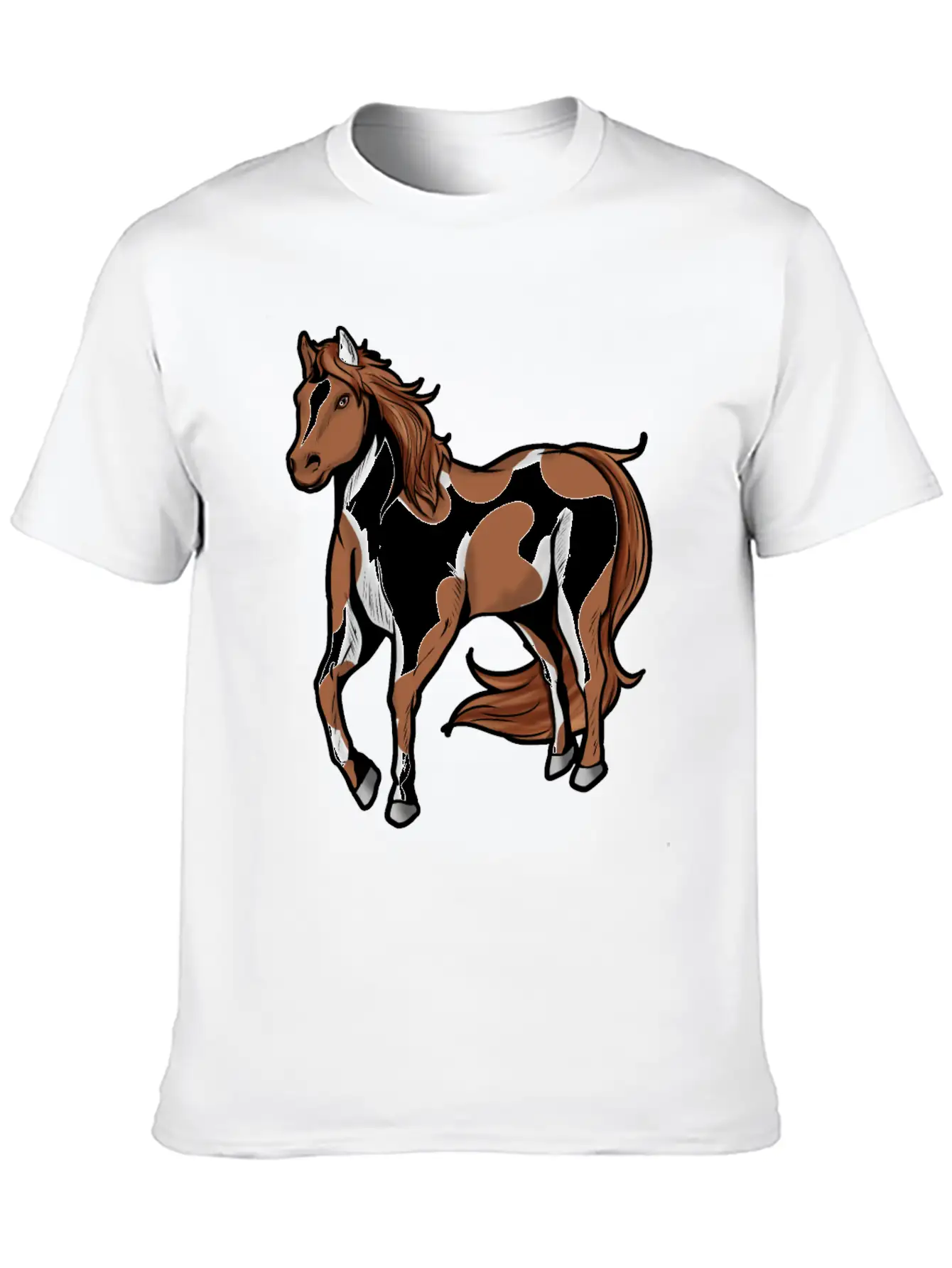 American Paint Horse Horses Riding Present Comfortable Minimalist Graphic Tee – Summer Style Essential