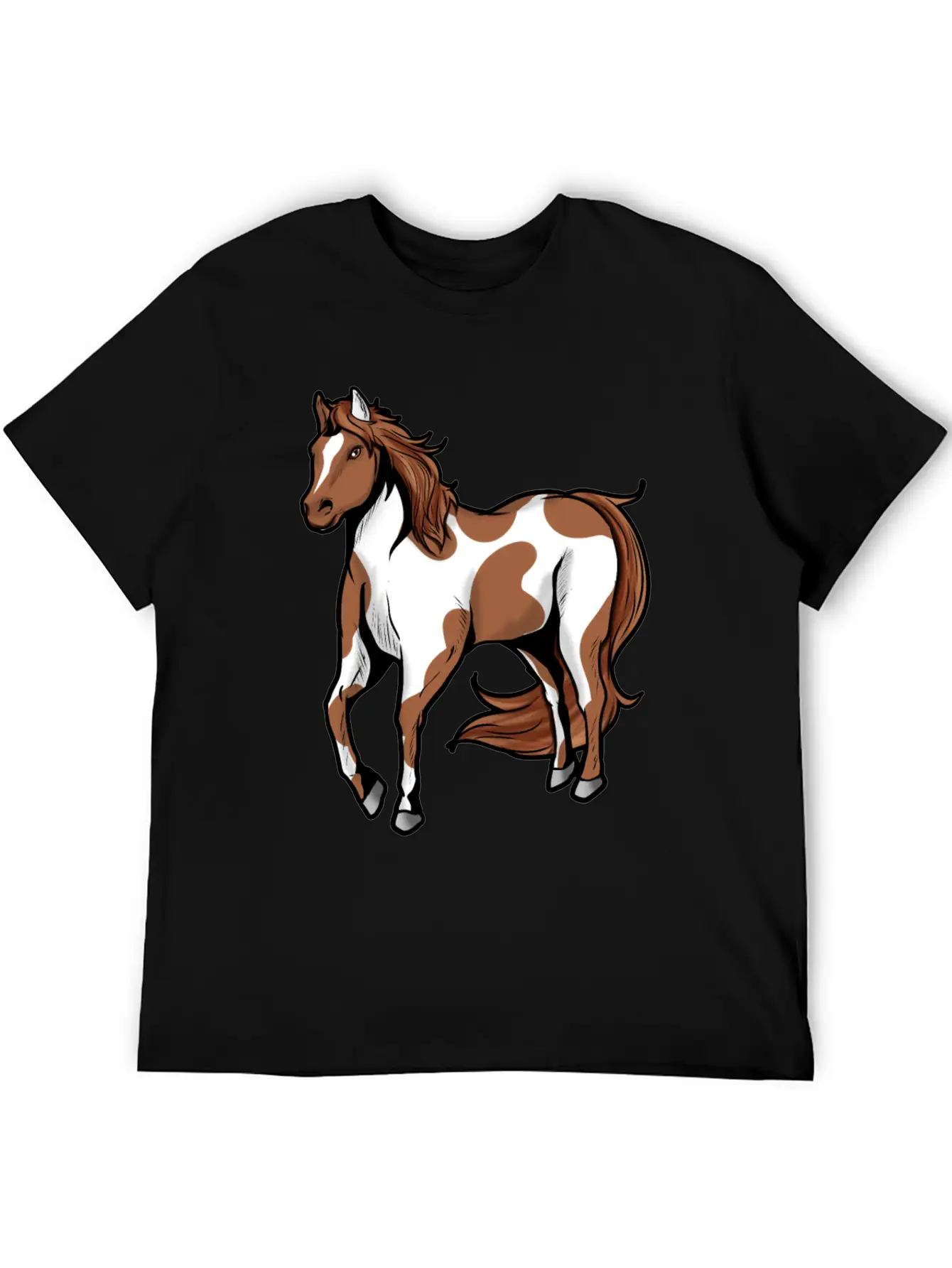 American Paint Horse Horses Riding Present Comfortable Minimalist Graphic Tee – Summer Style Essential