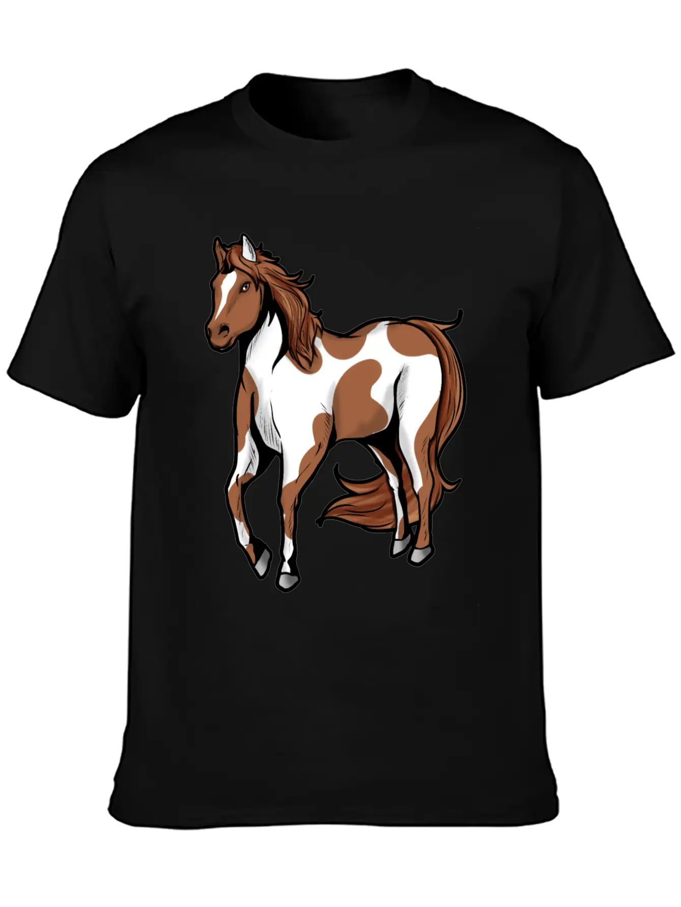 American Paint Horse Horses Riding Present Comfortable Minimalist Graphic Tee – Summer Style Essential