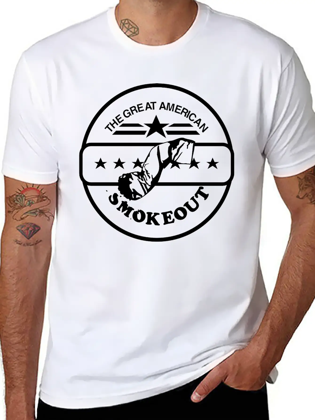 American Smokeout 2 Stylish Everyday T-Shirt – Unisex Basic Cotton Tee