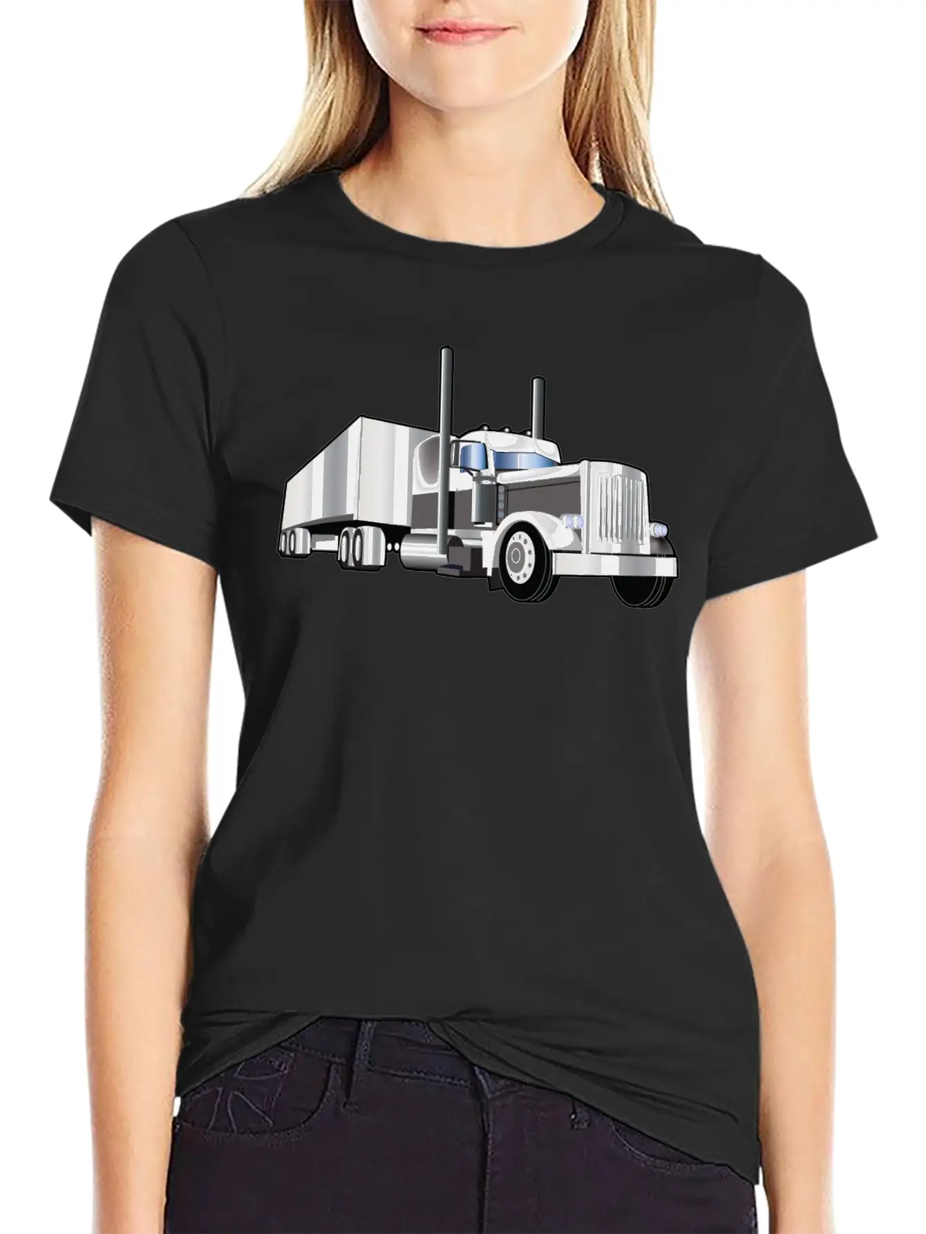 American Trucking, Truckers,Diesel Truck T-shirt Basic Graphic T-Shirt – Daily Comfort In Soft Cotton