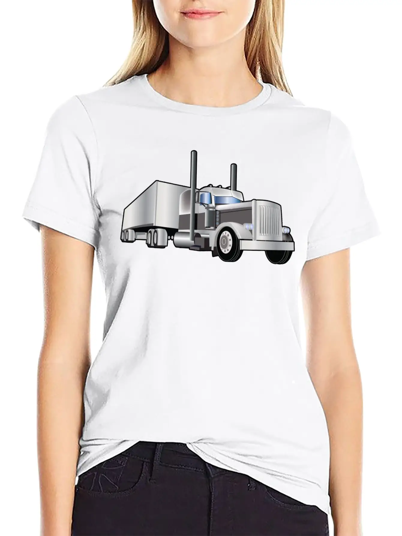 American Trucking, Truckers,Diesel Truck T-shirt Basic Graphic T-Shirt – Daily Comfort In Soft Cotton