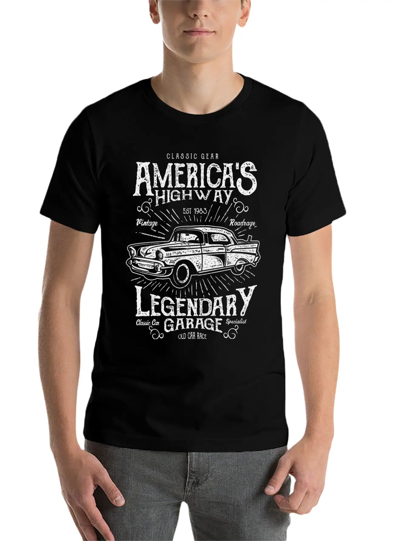 Americas Highway Timeless Short Sleeve Tee – Comfy And Minimalist Design
