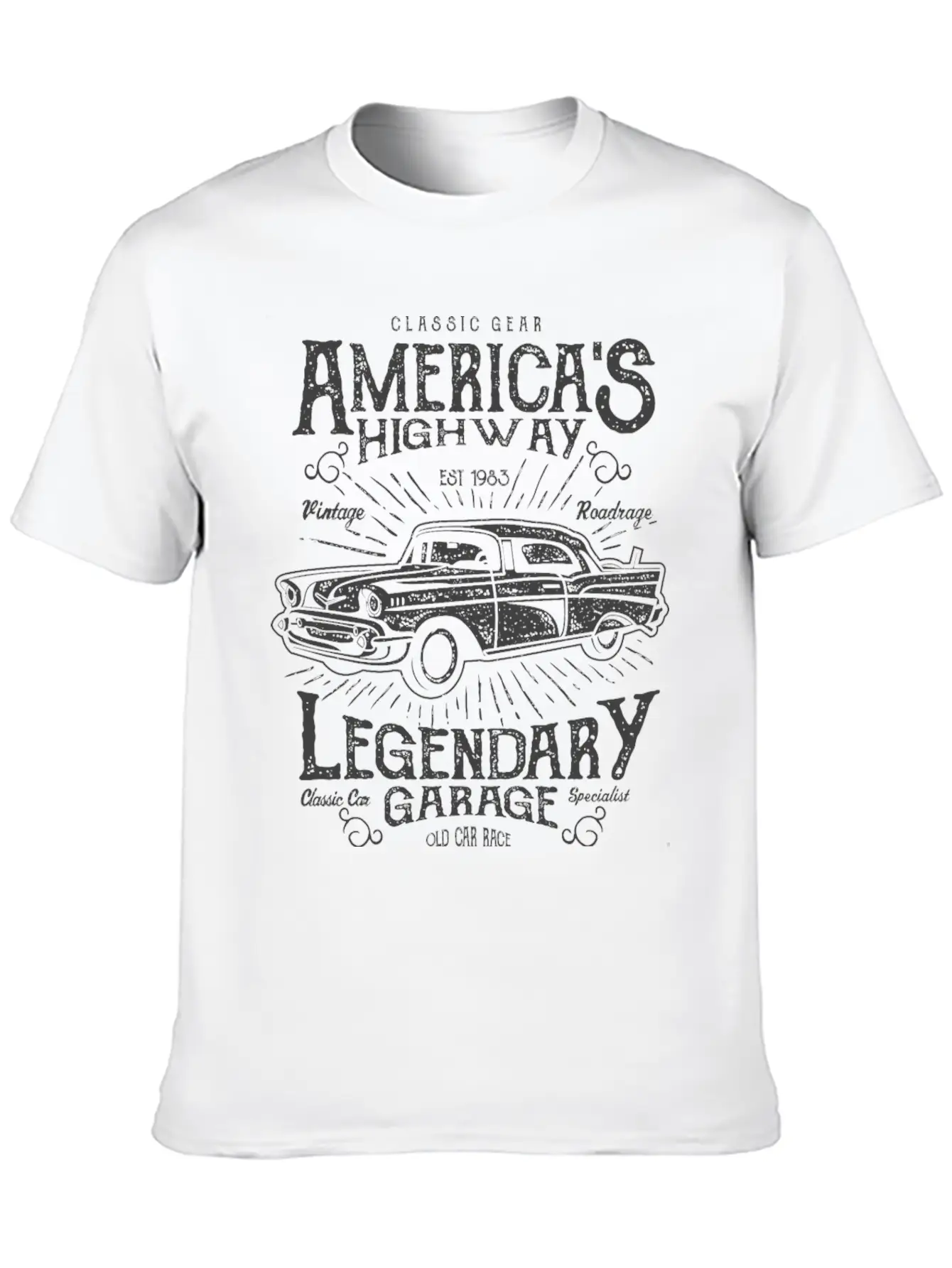 Americas Highway Timeless Short Sleeve Tee – Comfy And Minimalist Design