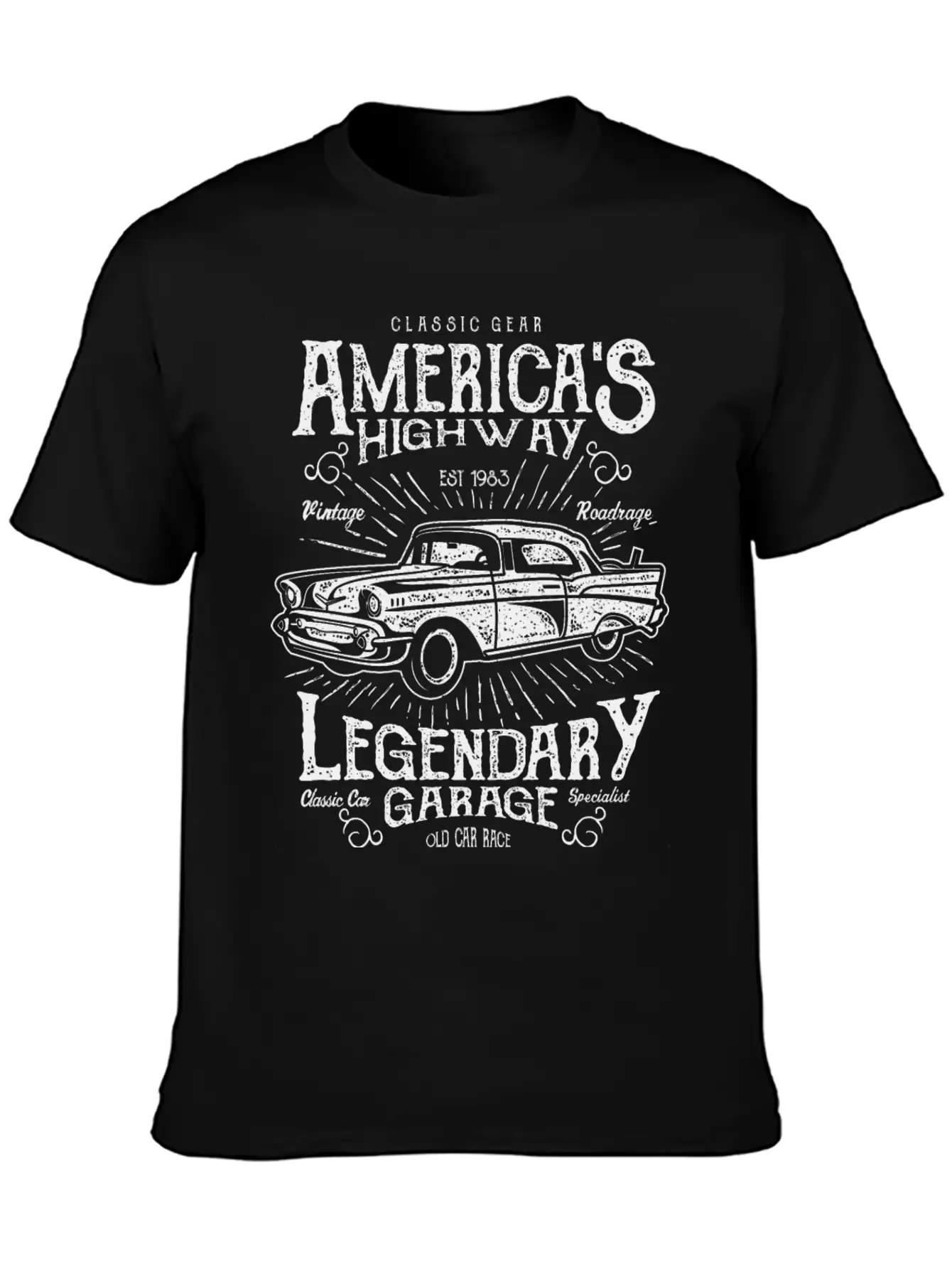 Americas Highway Timeless Short Sleeve Tee – Comfy And Minimalist Design