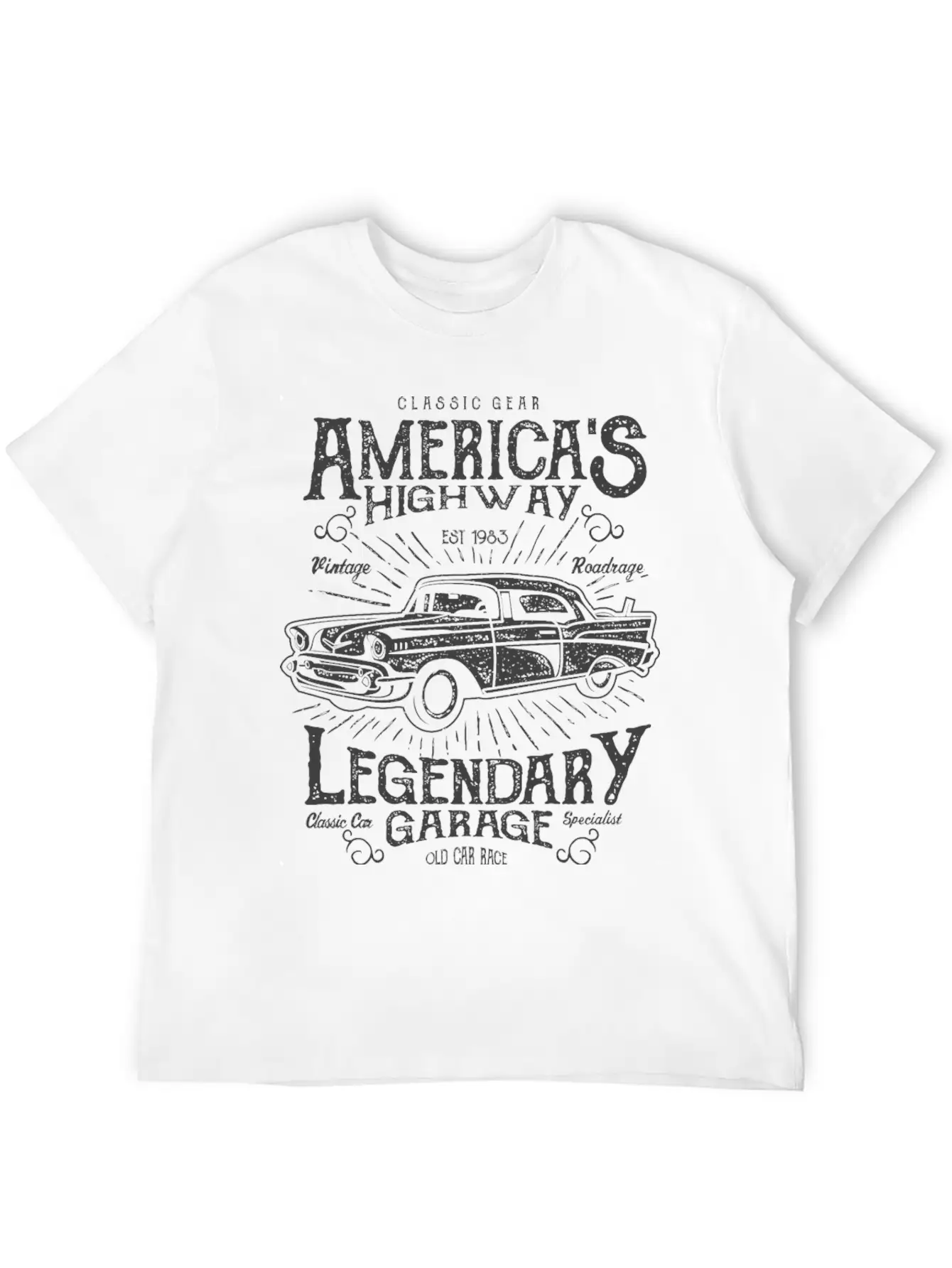 Americas Highway Timeless Short Sleeve Tee – Comfy And Minimalist Design