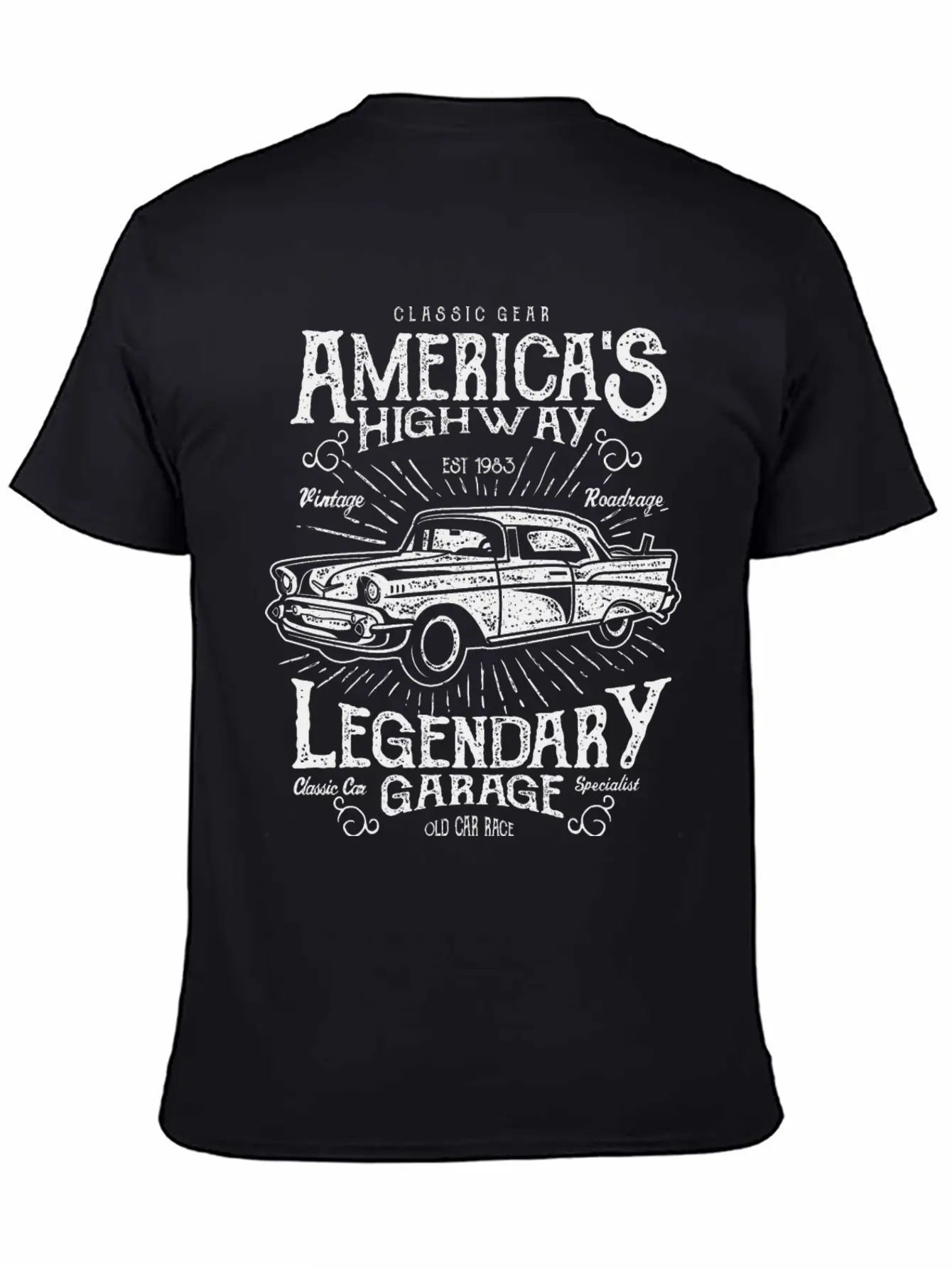 Americas Highway Timeless Short Sleeve Tee – Comfy And Minimalist Design