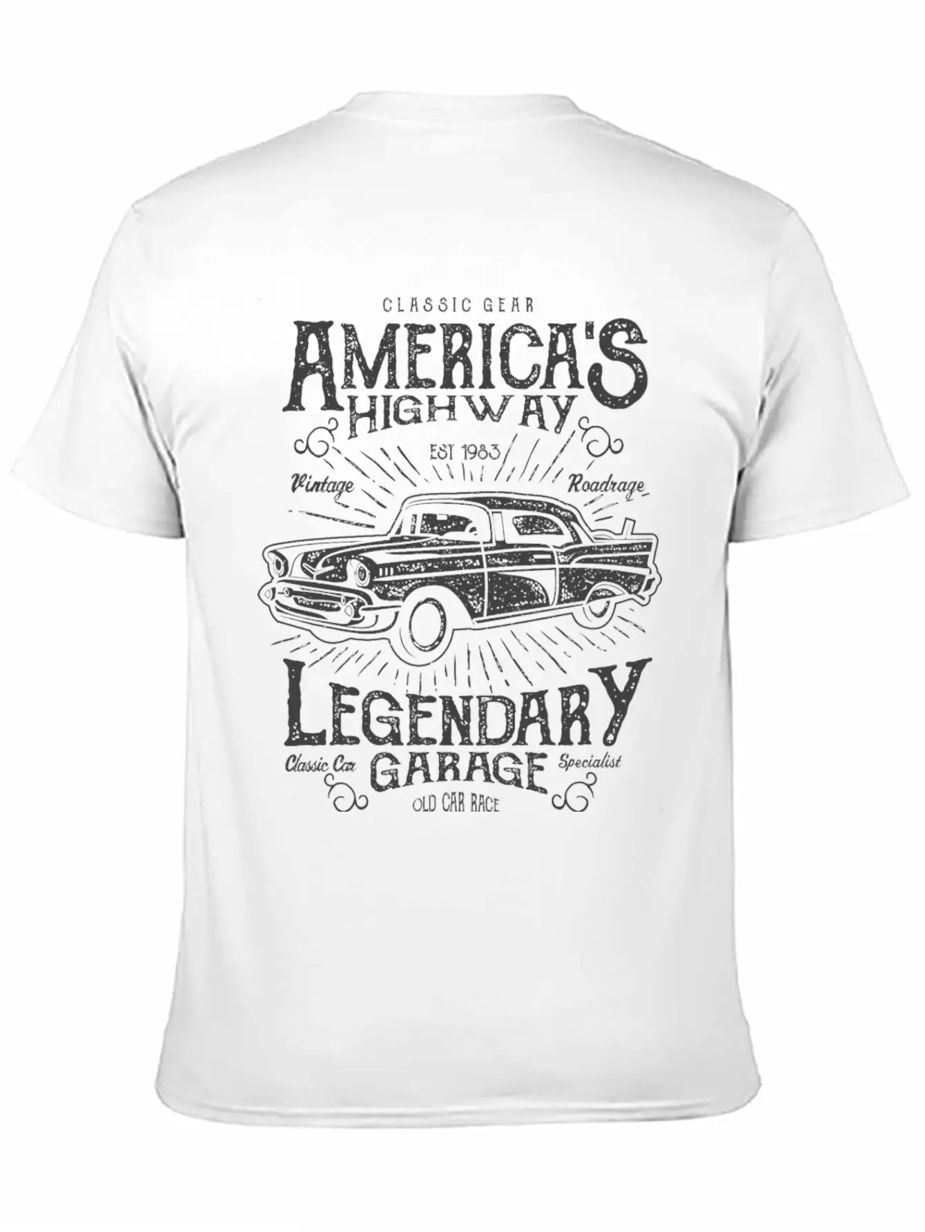 Americas Highway Timeless Short Sleeve Tee – Comfy And Minimalist Design