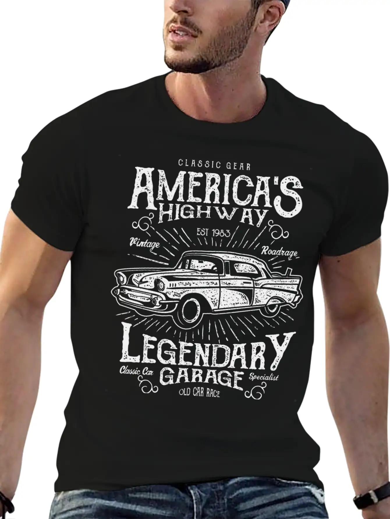 Americas Highway Timeless Short Sleeve Tee – Comfy And Minimalist Design