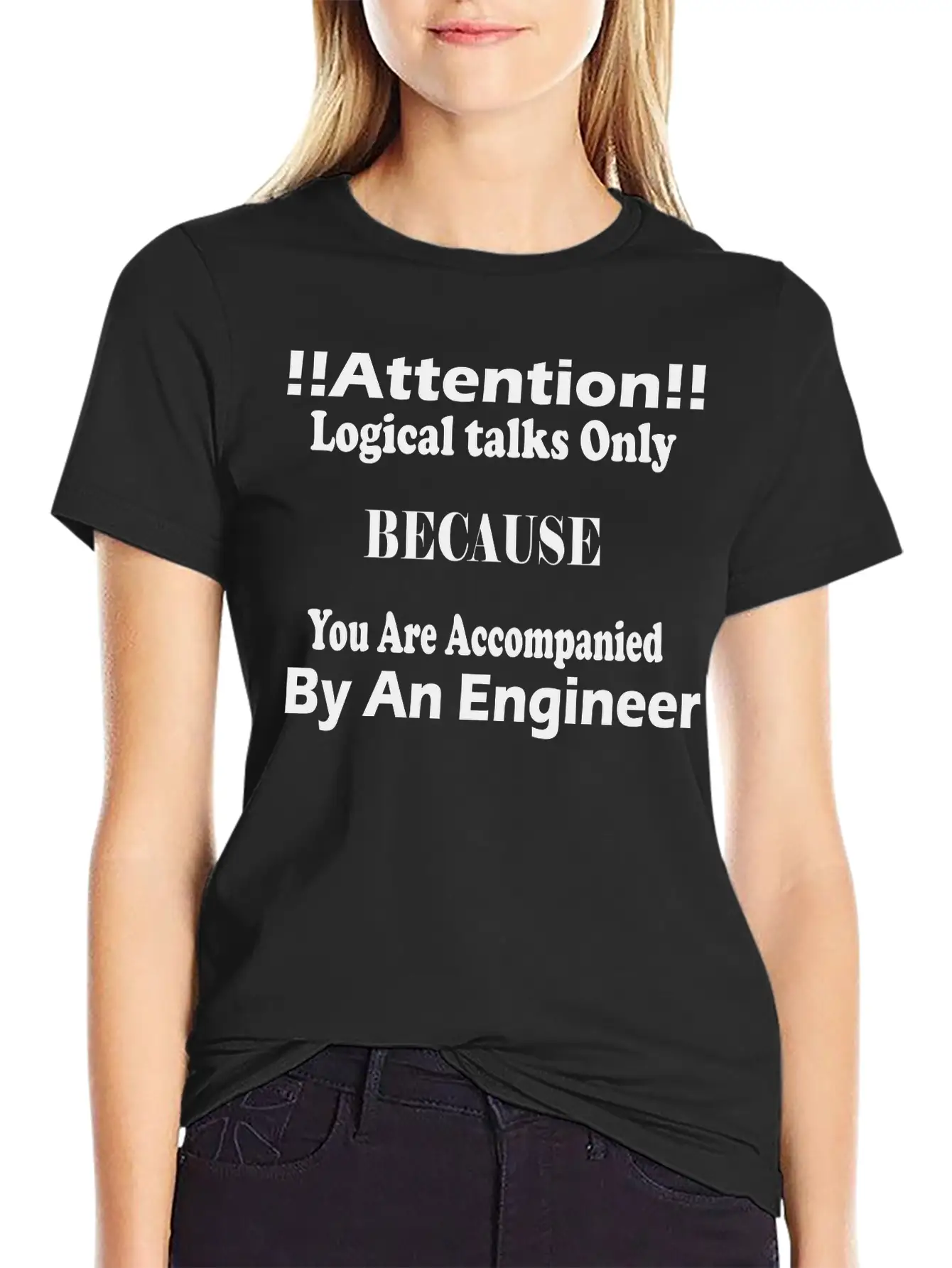 An Engineer Is Here Basic Graphic T-Shirt – Daily Comfort In Soft Cotton