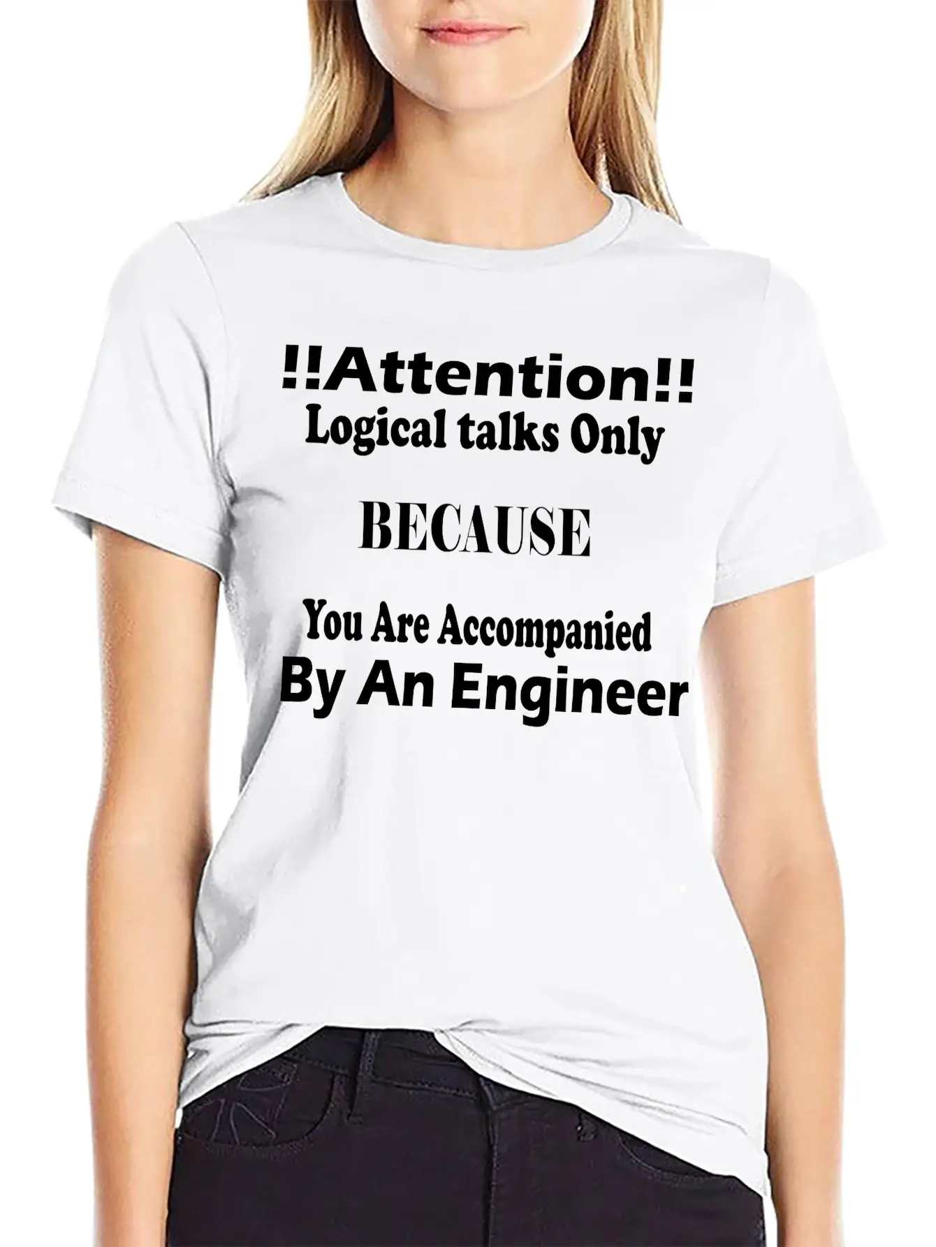 An Engineer Is Here Basic Graphic T-Shirt – Daily Comfort In Soft Cotton
