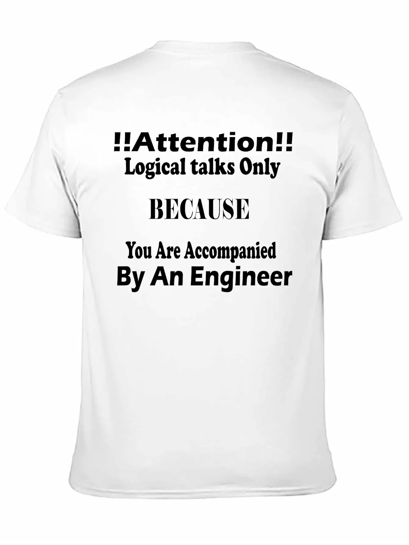 An Engineer Is Here Basic Graphic T-Shirt – Daily Comfort In Soft Cotton