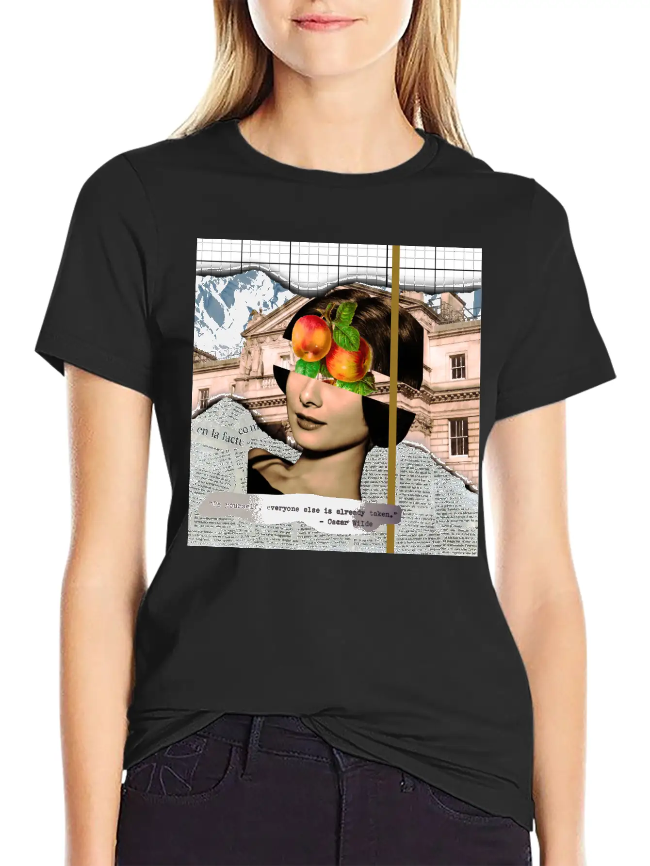Analog Collage Art Stylish Everyday T-Shirt – Unisex Basic Cotton Tee