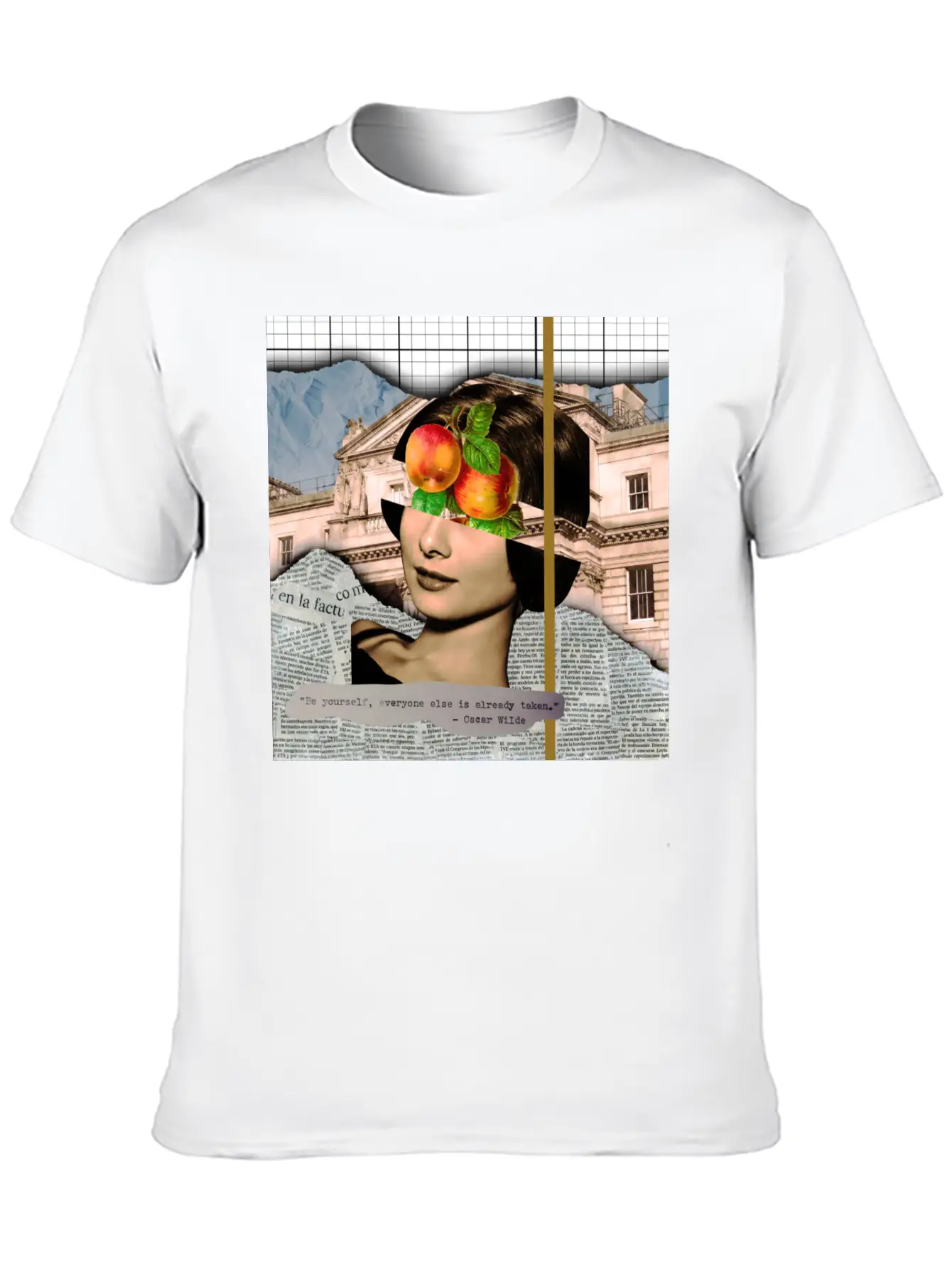 Analog Collage Art Stylish Everyday T-Shirt – Unisex Basic Cotton Tee