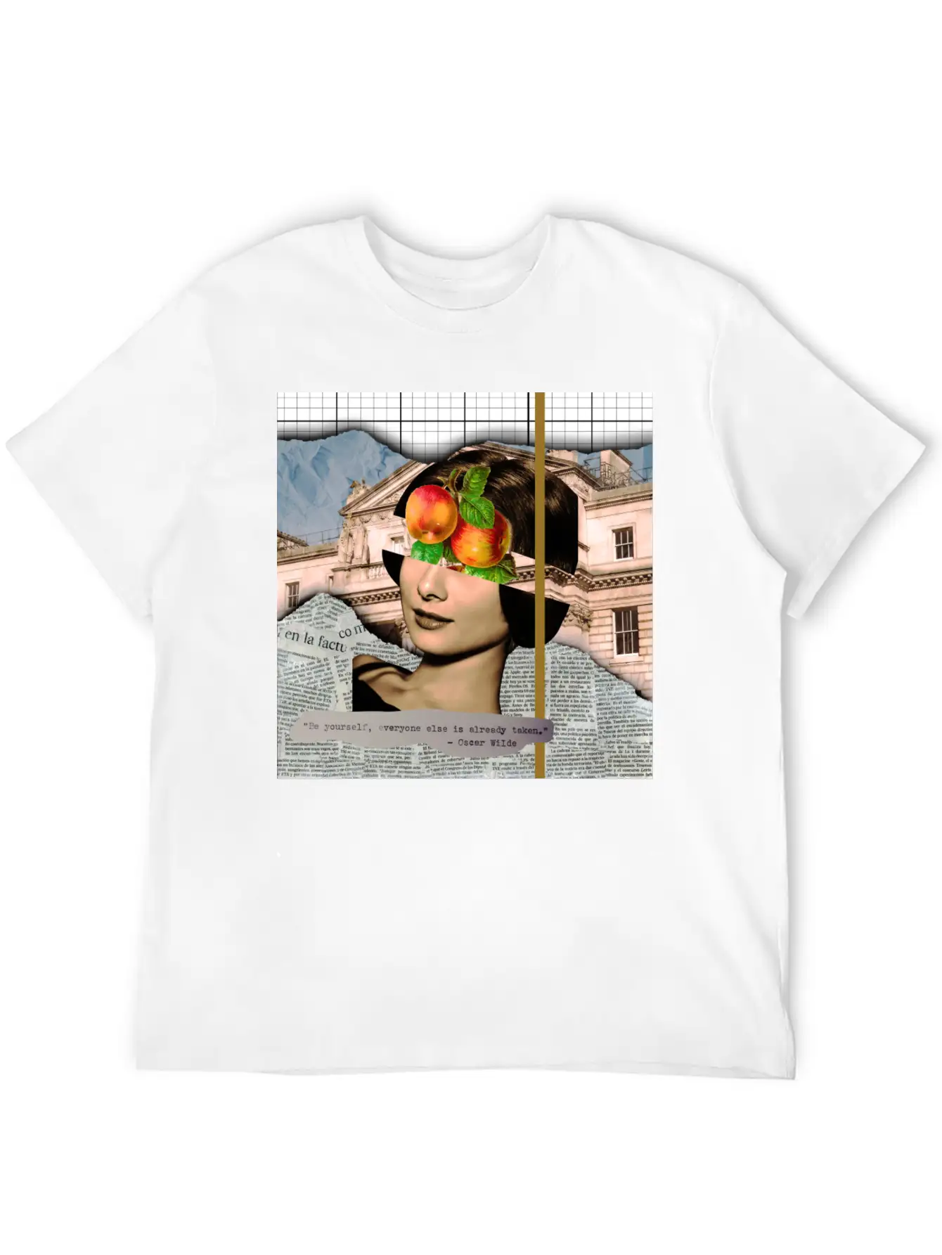 Analog Collage Art Stylish Everyday T-Shirt – Unisex Basic Cotton Tee