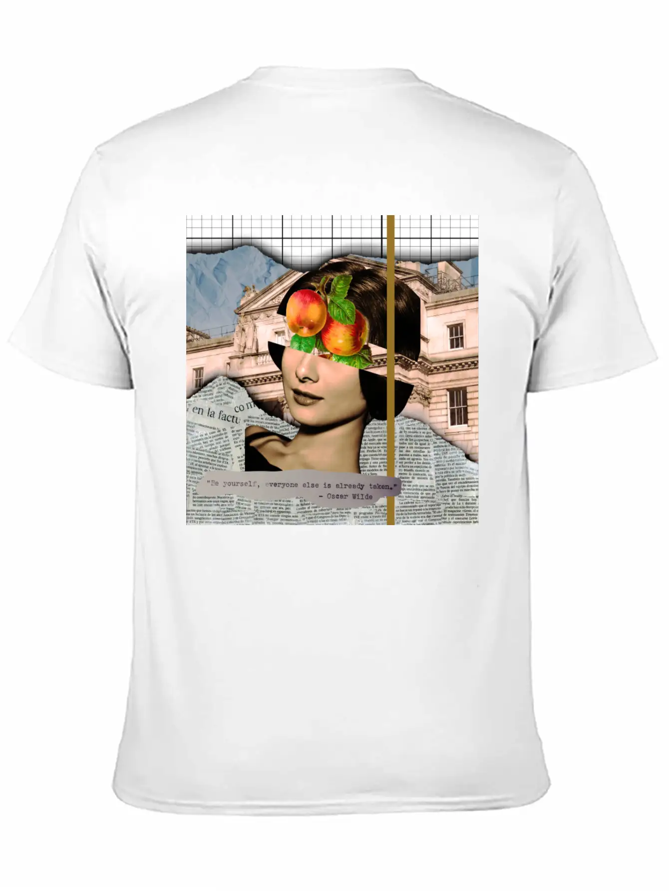 Analog Collage Art Stylish Everyday T-Shirt – Unisex Basic Cotton Tee