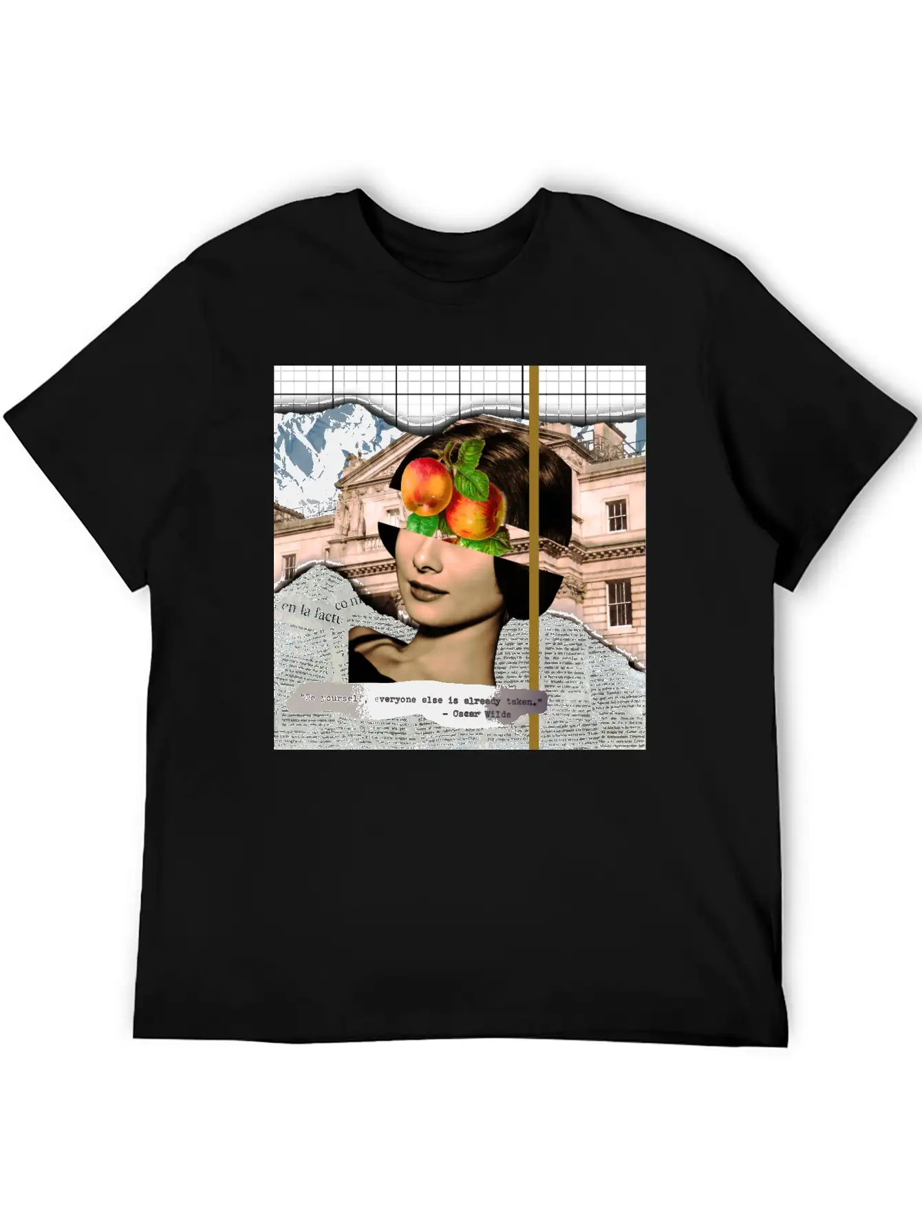 Analog Collage Art Stylish Everyday T-Shirt – Unisex Basic Cotton Tee