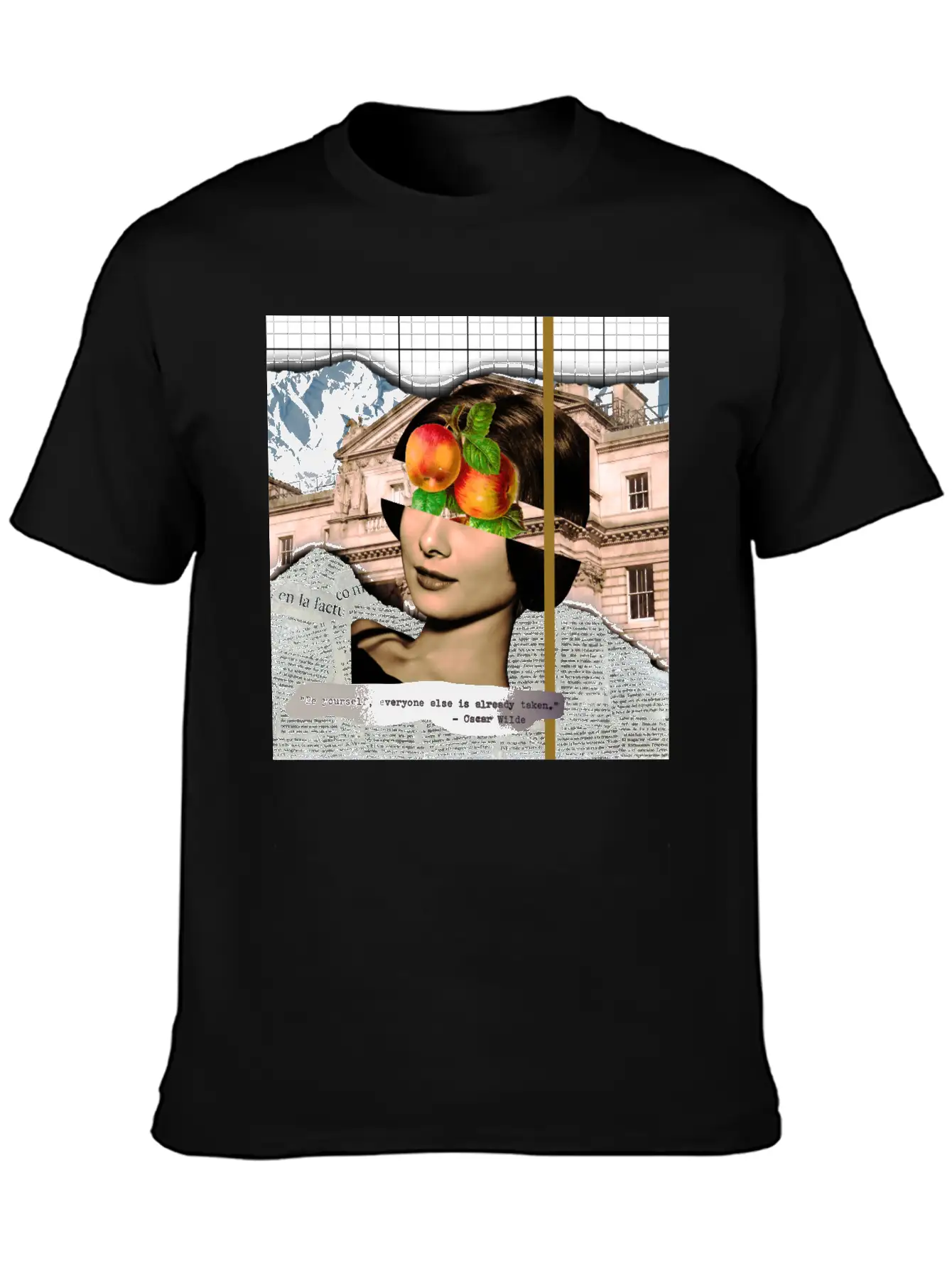 Analog Collage Art Stylish Everyday T-Shirt – Unisex Basic Cotton Tee