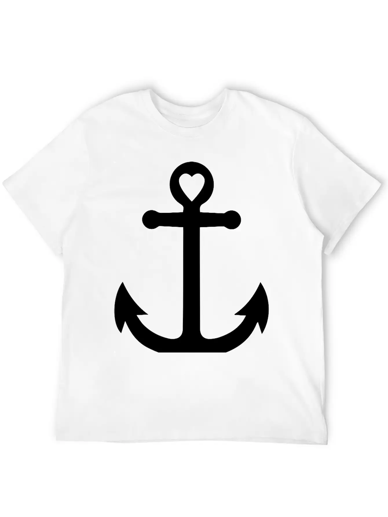 Anchor Heart Basic Graphic T-Shirt – Daily Comfort In Soft Cotton