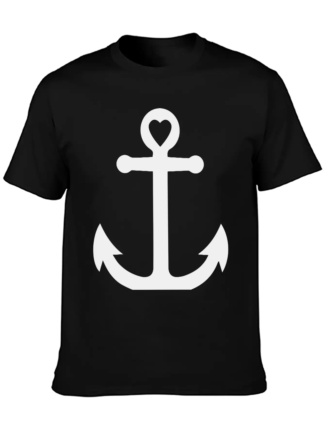 Anchor Heart Basic Graphic T-Shirt – Daily Comfort In Soft Cotton