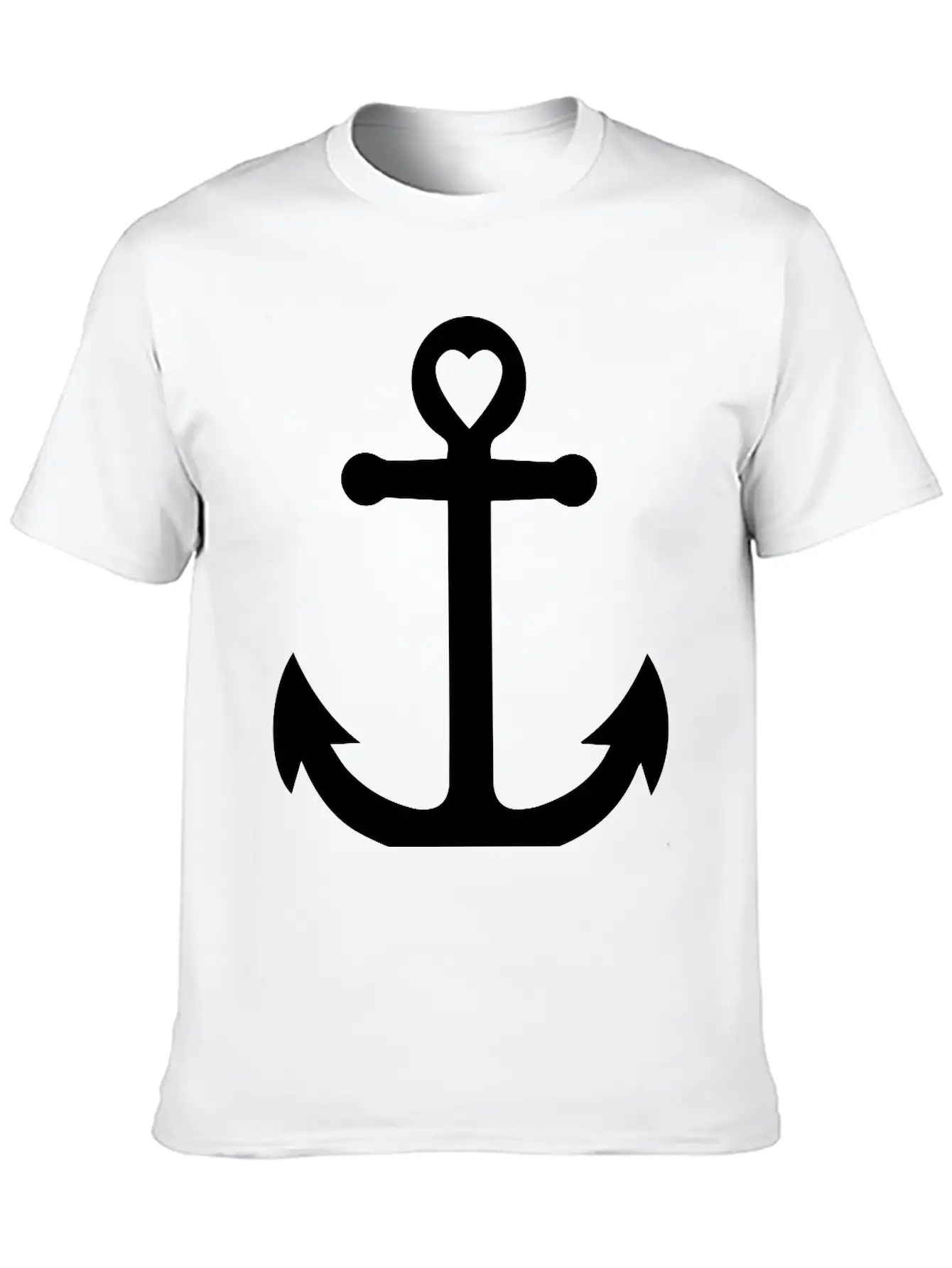 Anchor Heart Basic Graphic T-Shirt – Daily Comfort In Soft Cotton