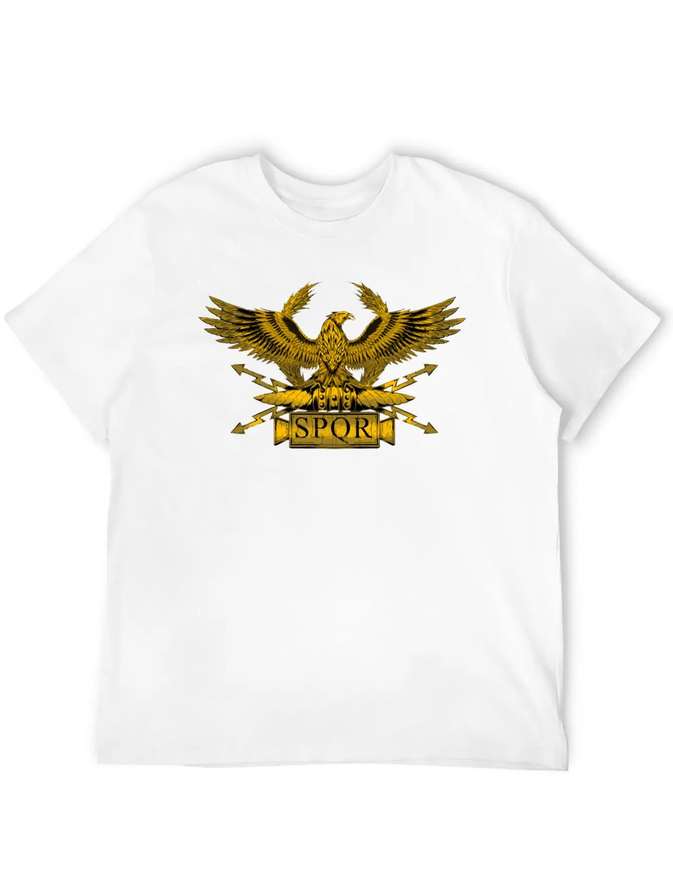 Ancient Classical Roman Eagle Legionary Standard S Stylish Everyday T-Shirt – Unisex Basic Cotton Tee