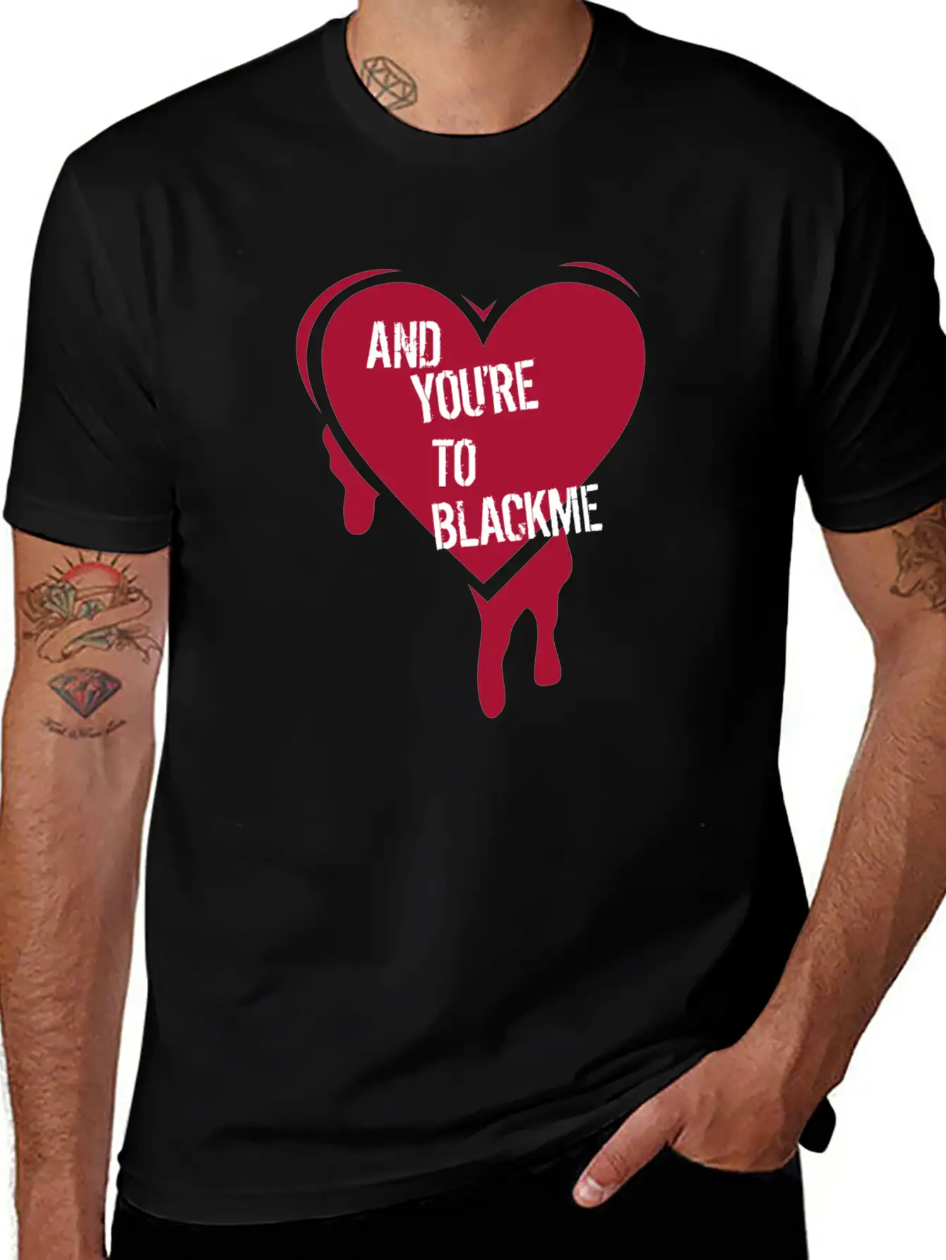 And Youre To Blackme Unisex Short Sleeve Soft Cotton T-Shirt – Casual Everyday Wear