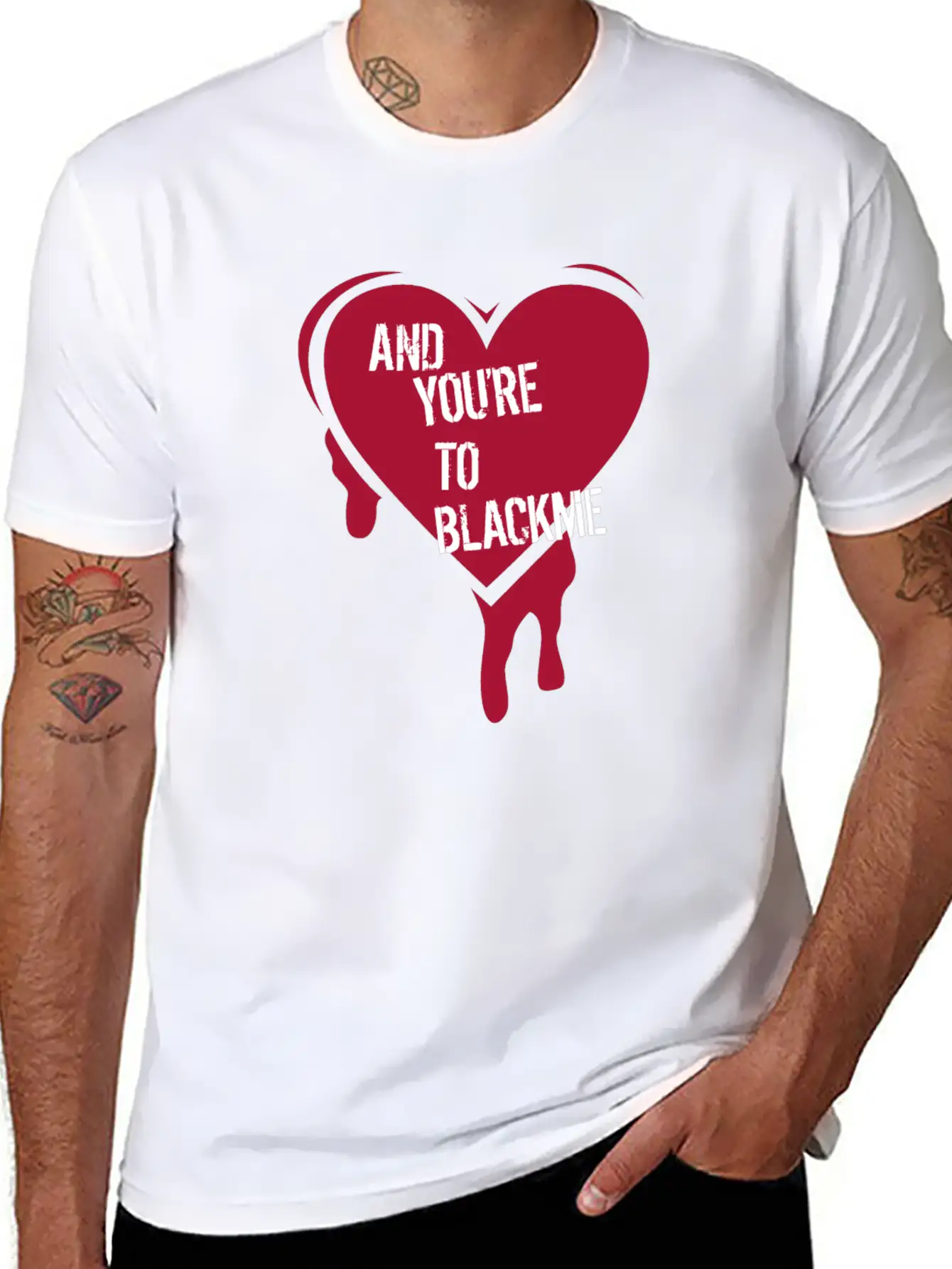 And Youre To Blackme Unisex Short Sleeve Soft Cotton T-Shirt – Casual Everyday Wear