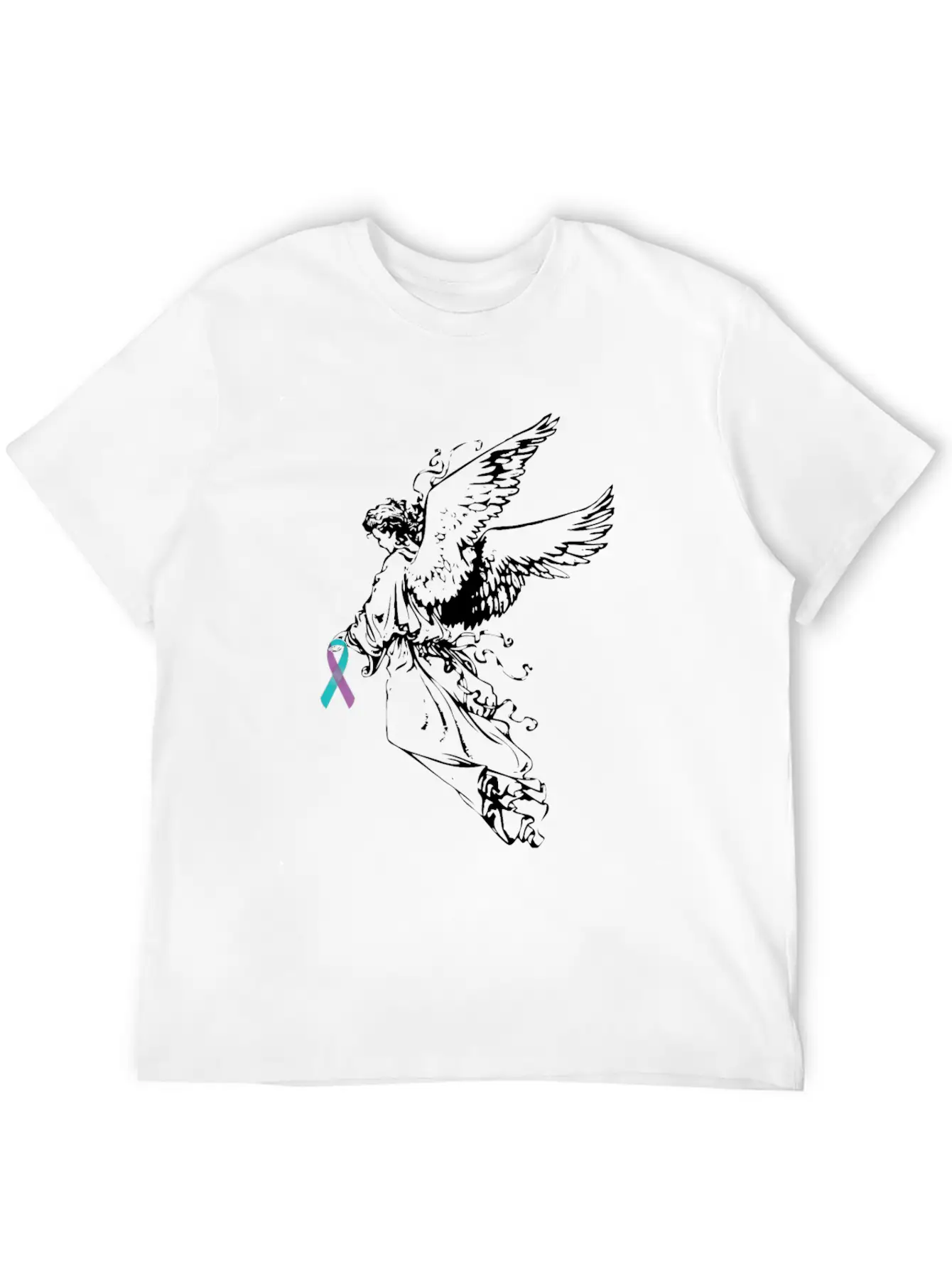 Angel Suicide Awareness Suicide Prevention Stylish Everyday T-Shirt – Unisex Basic Cotton Tee