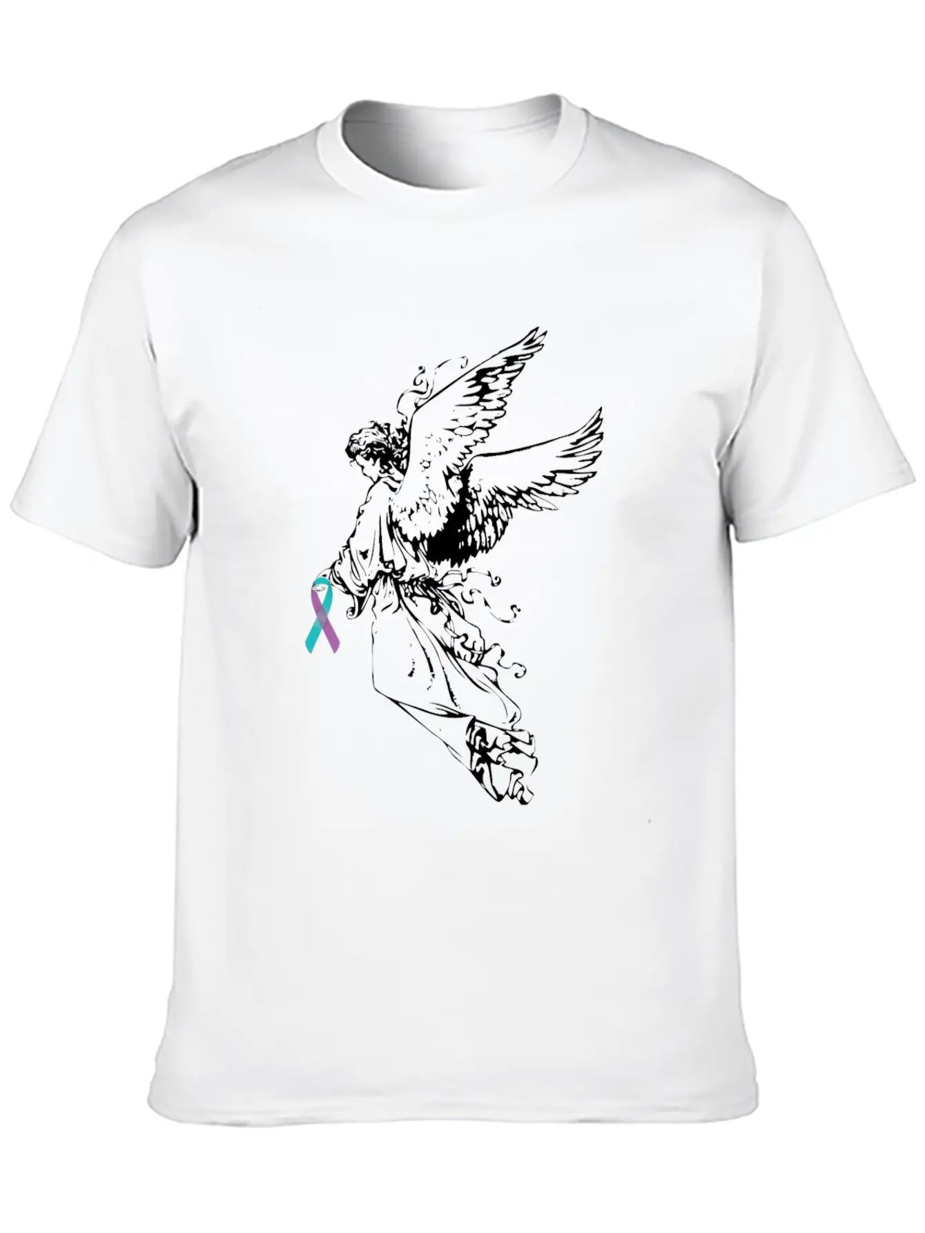 Angel Suicide Awareness Suicide Prevention Stylish Everyday T-Shirt – Unisex Basic Cotton Tee