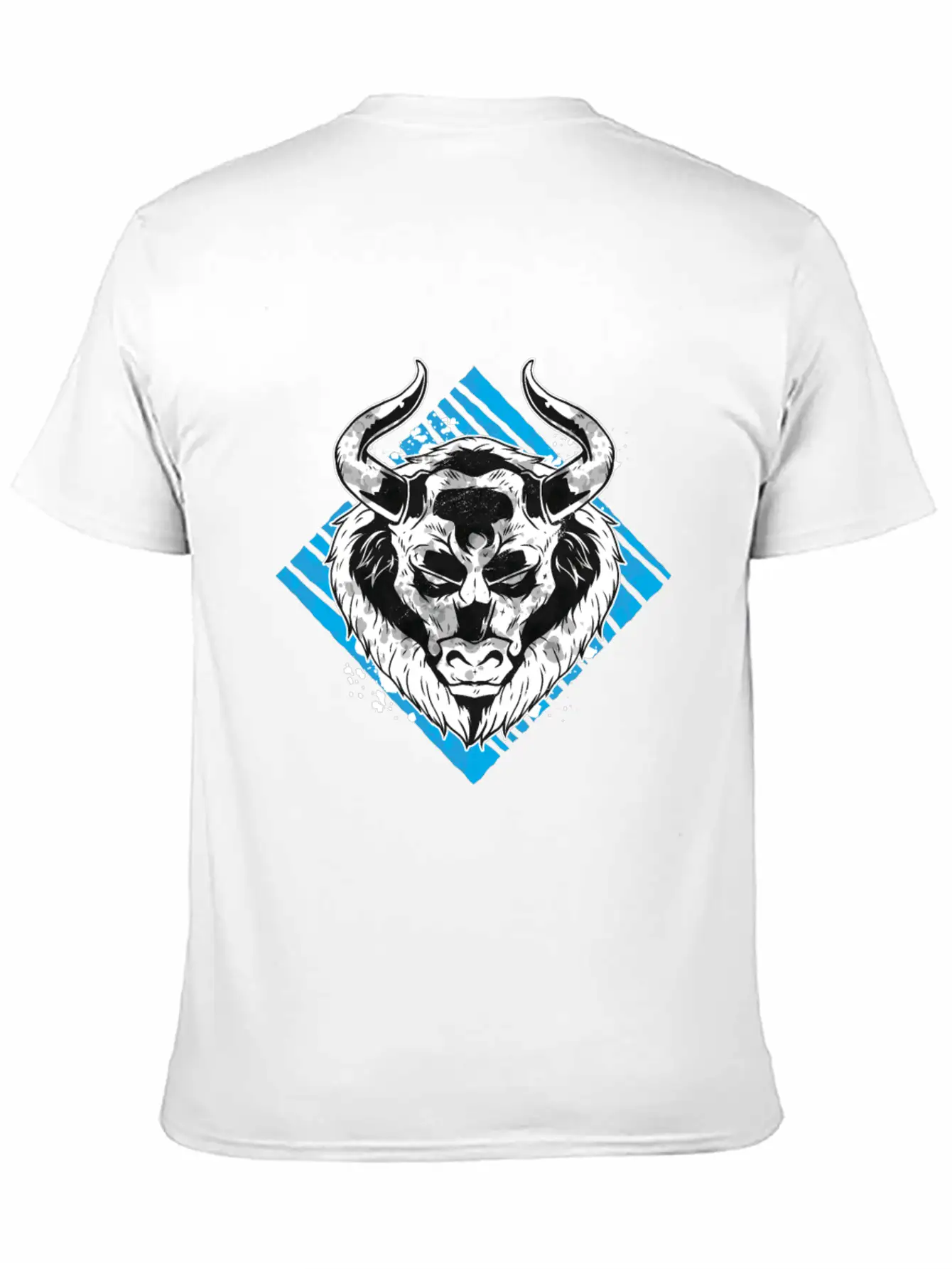 Angry Bull Design Unisex Casual T-Shirt – Clean Design For Daily Comfort