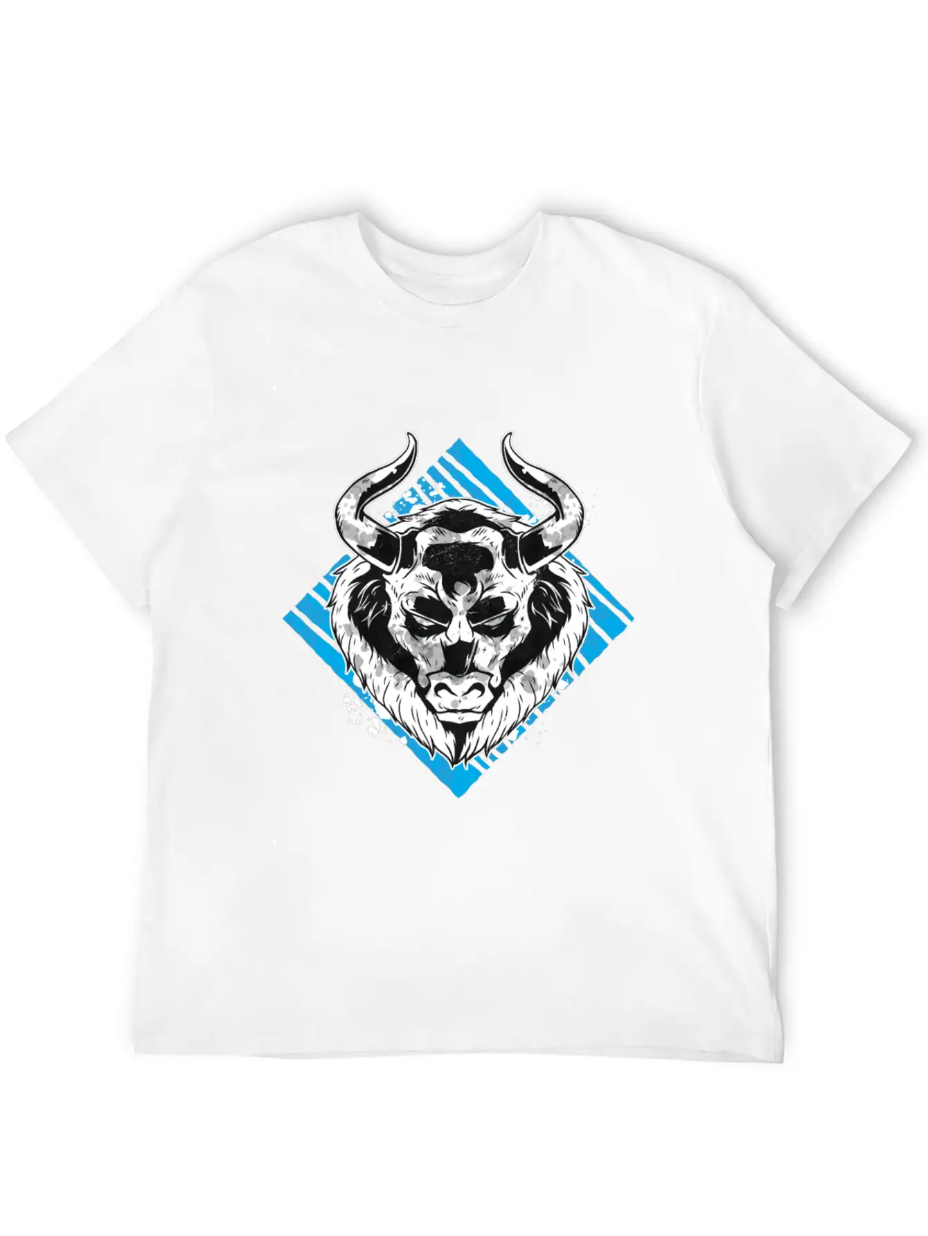 Angry Bull Design Unisex Casual T-Shirt – Clean Design For Daily Comfort