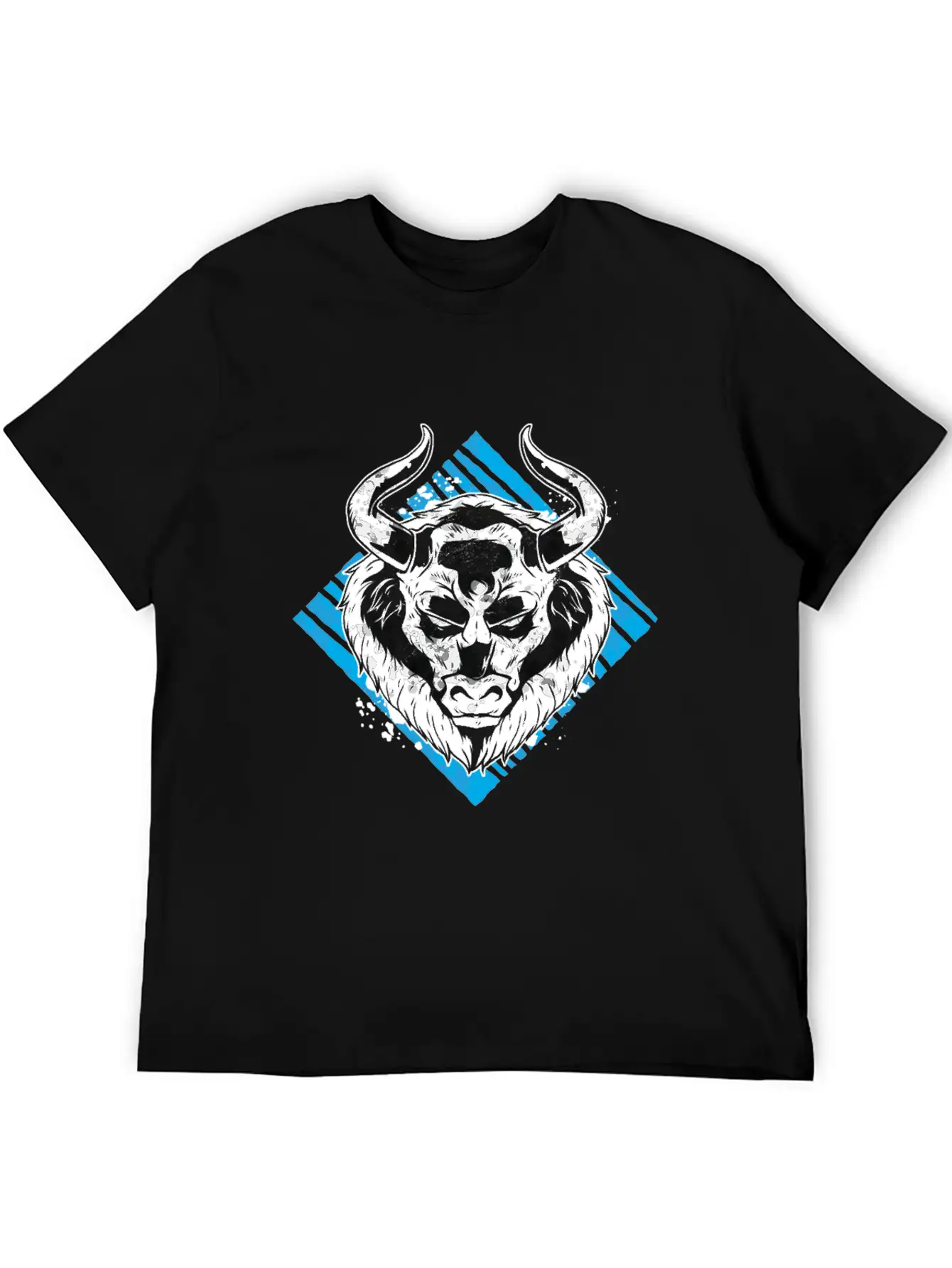 Angry Bull Design Unisex Casual T-Shirt – Clean Design For Daily Comfort