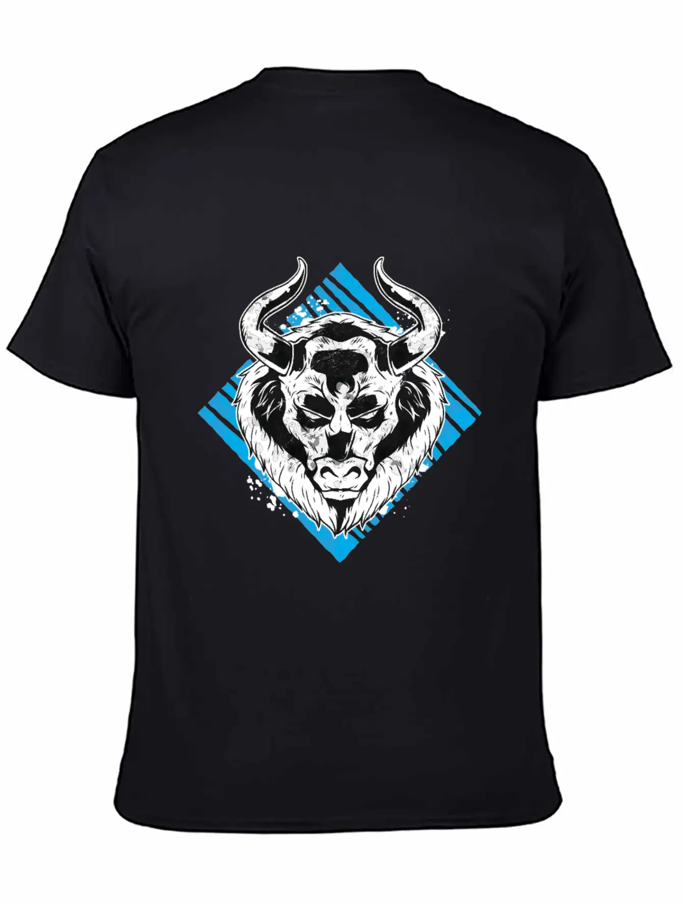 Angry Bull Design Unisex Casual T-Shirt – Clean Design For Daily Comfort