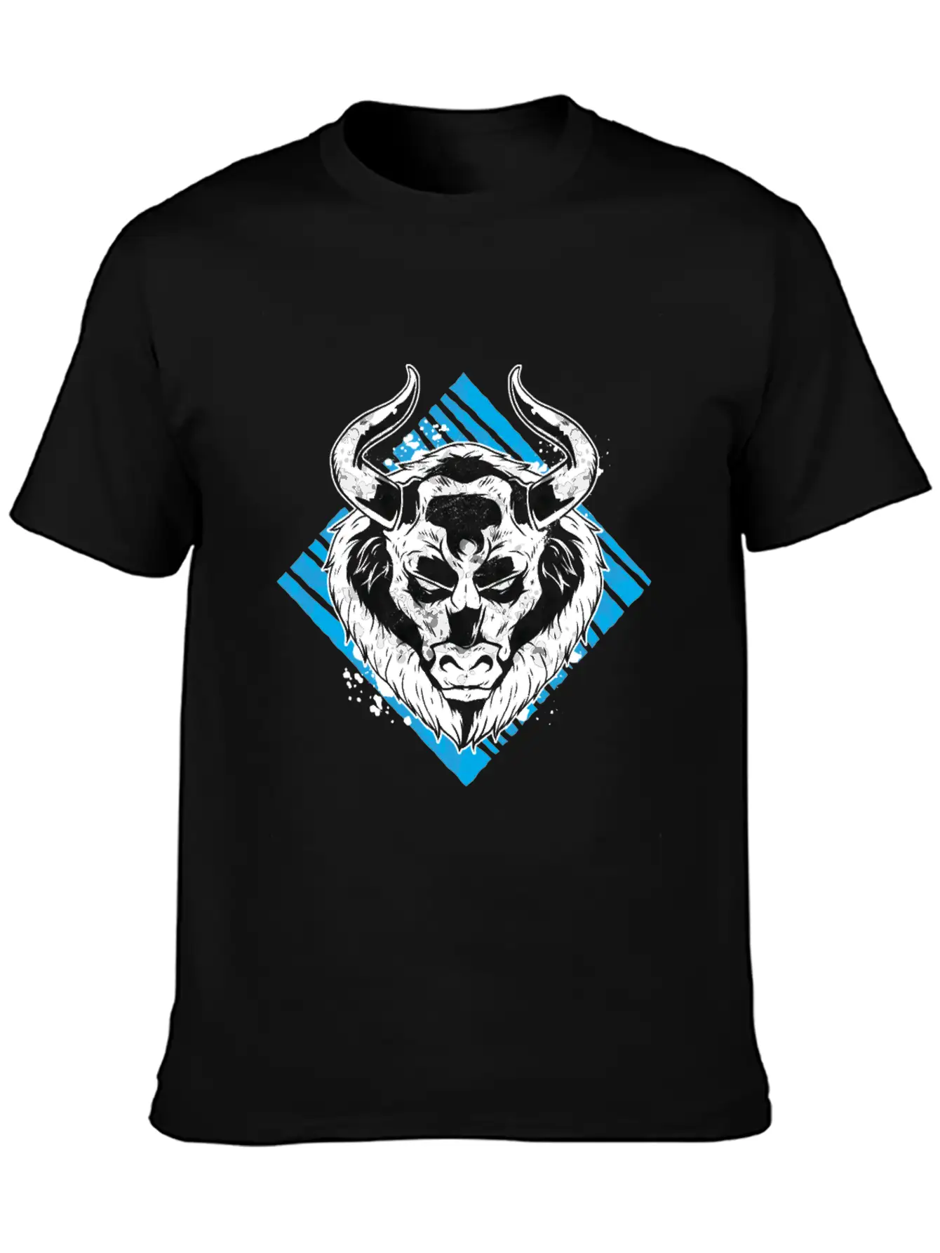 Angry Bull Design Unisex Casual T-Shirt – Clean Design For Daily Comfort