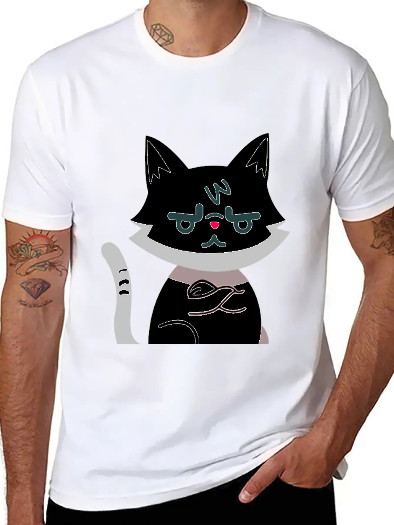 Angry Cat Timeless Short Sleeve Tee – Comfy And Minimalist Design