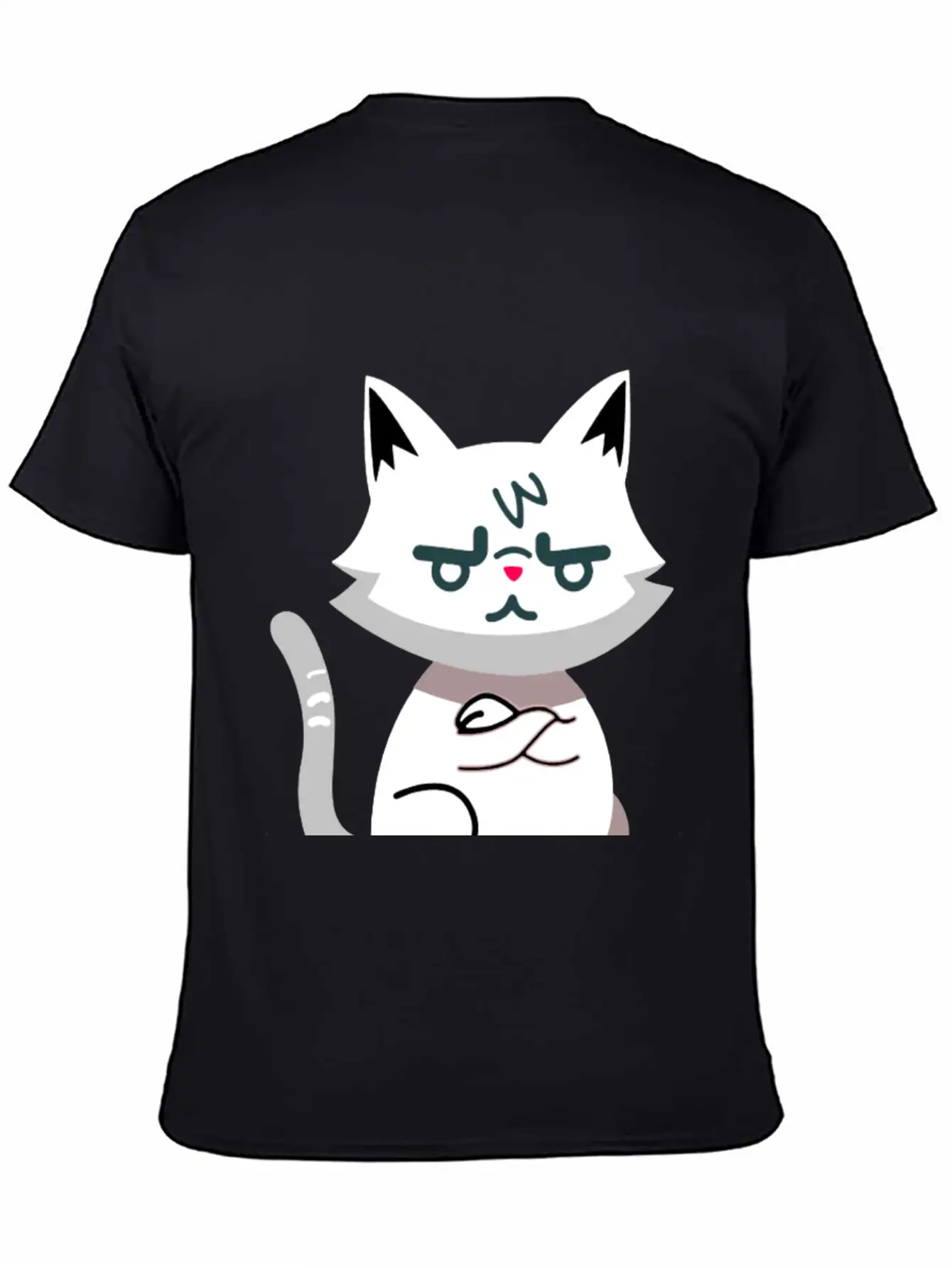 Angry Cat Timeless Short Sleeve Tee – Comfy And Minimalist Design