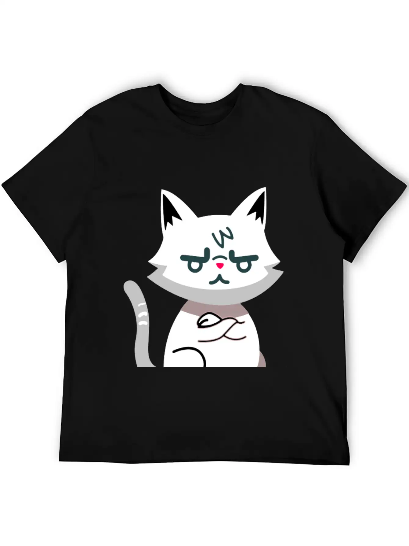 Angry Cat Timeless Short Sleeve Tee – Comfy And Minimalist Design