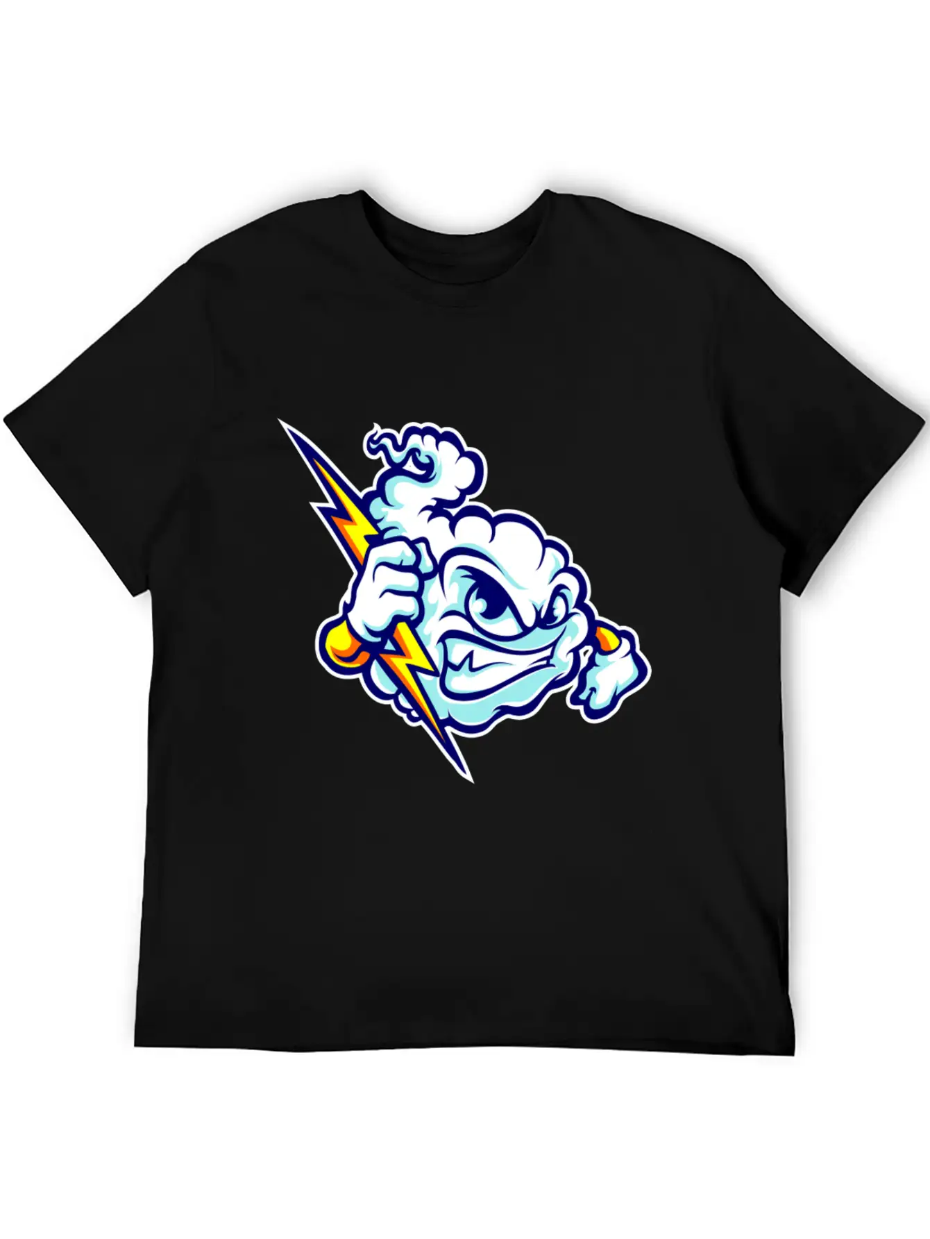 Angry Clouds Basic Graphic T-Shirt – Daily Comfort In Soft Cotton