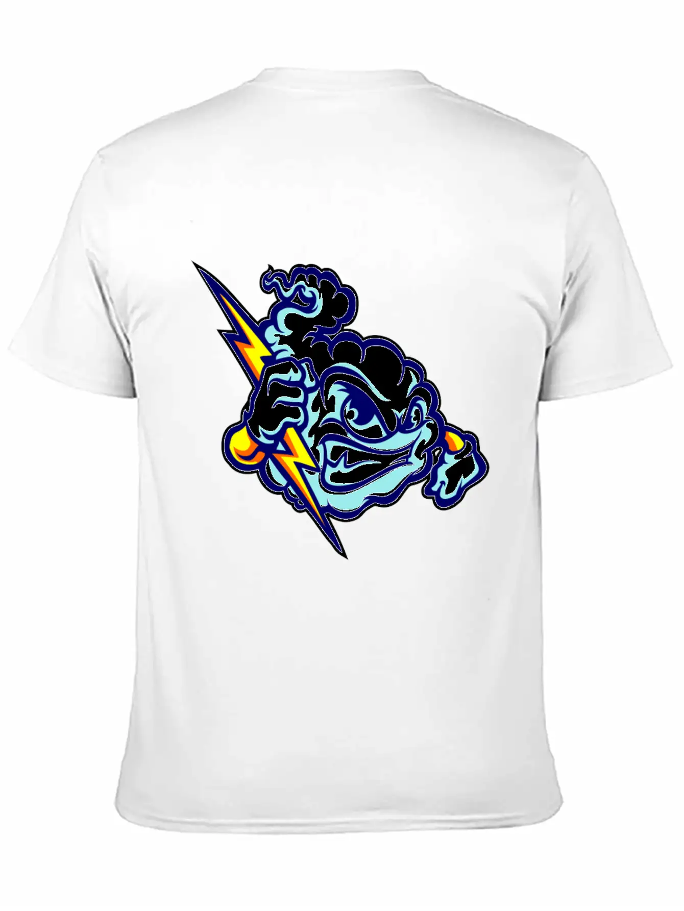 Angry Clouds Basic Graphic T-Shirt – Daily Comfort In Soft Cotton