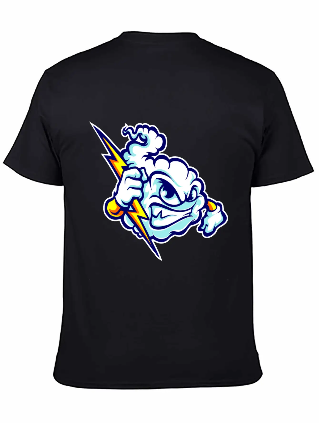 Angry Clouds Basic Graphic T-Shirt – Daily Comfort In Soft Cotton