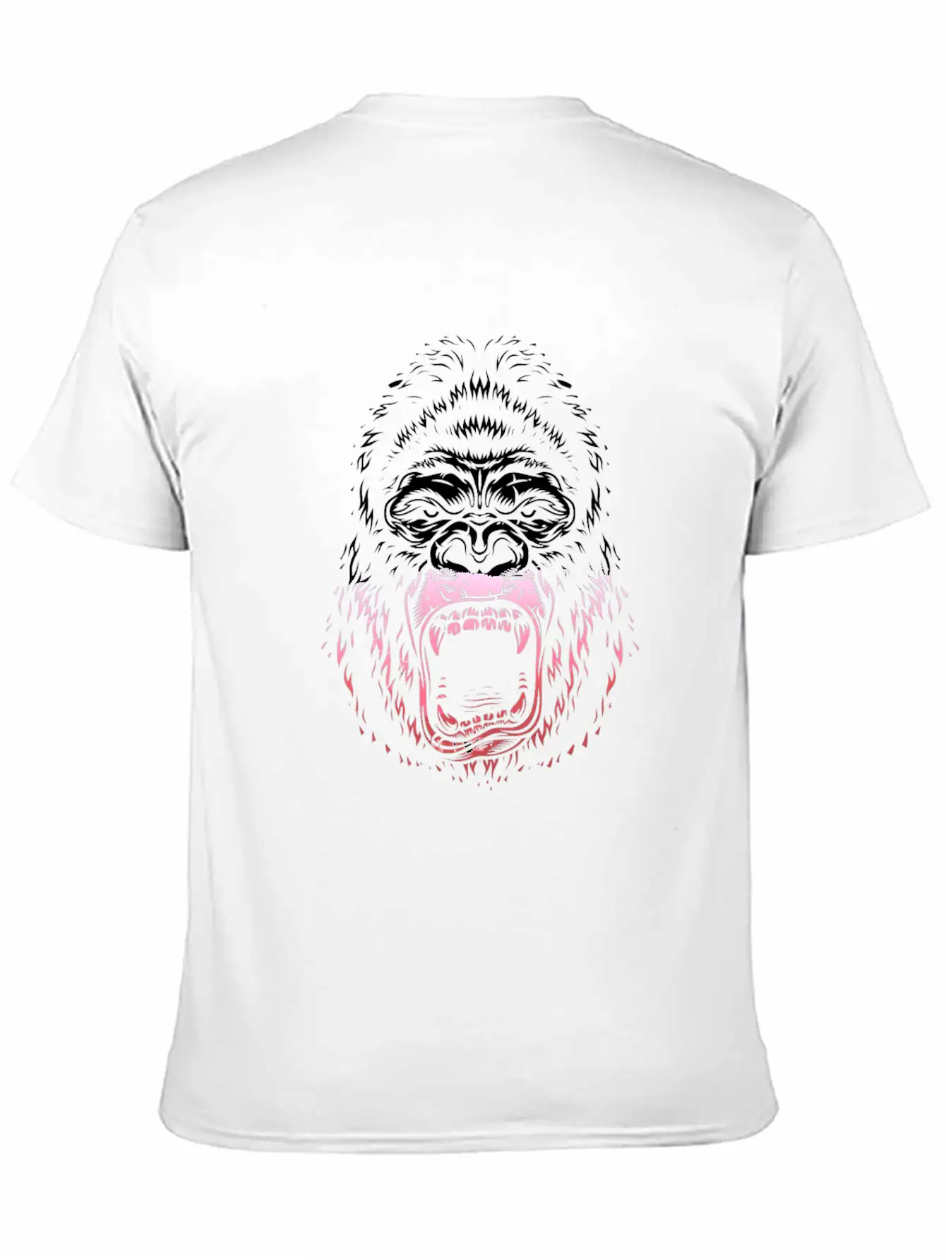 Angry GORILLA "king" Design 7 Unisex Short Sleeve Soft Cotton T-Shirt – Casual Everyday Wear