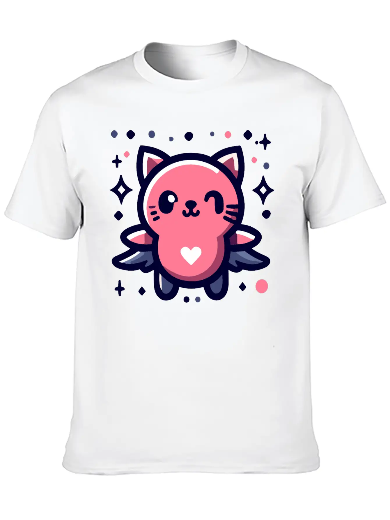 Animal Cupid Cutie Unisex Short Sleeve Soft Cotton T-Shirt – Casual Everyday Wear