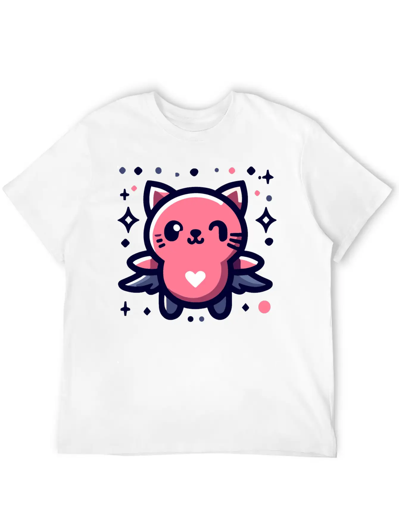Animal Cupid Cutie Unisex Short Sleeve Soft Cotton T-Shirt – Casual Everyday Wear